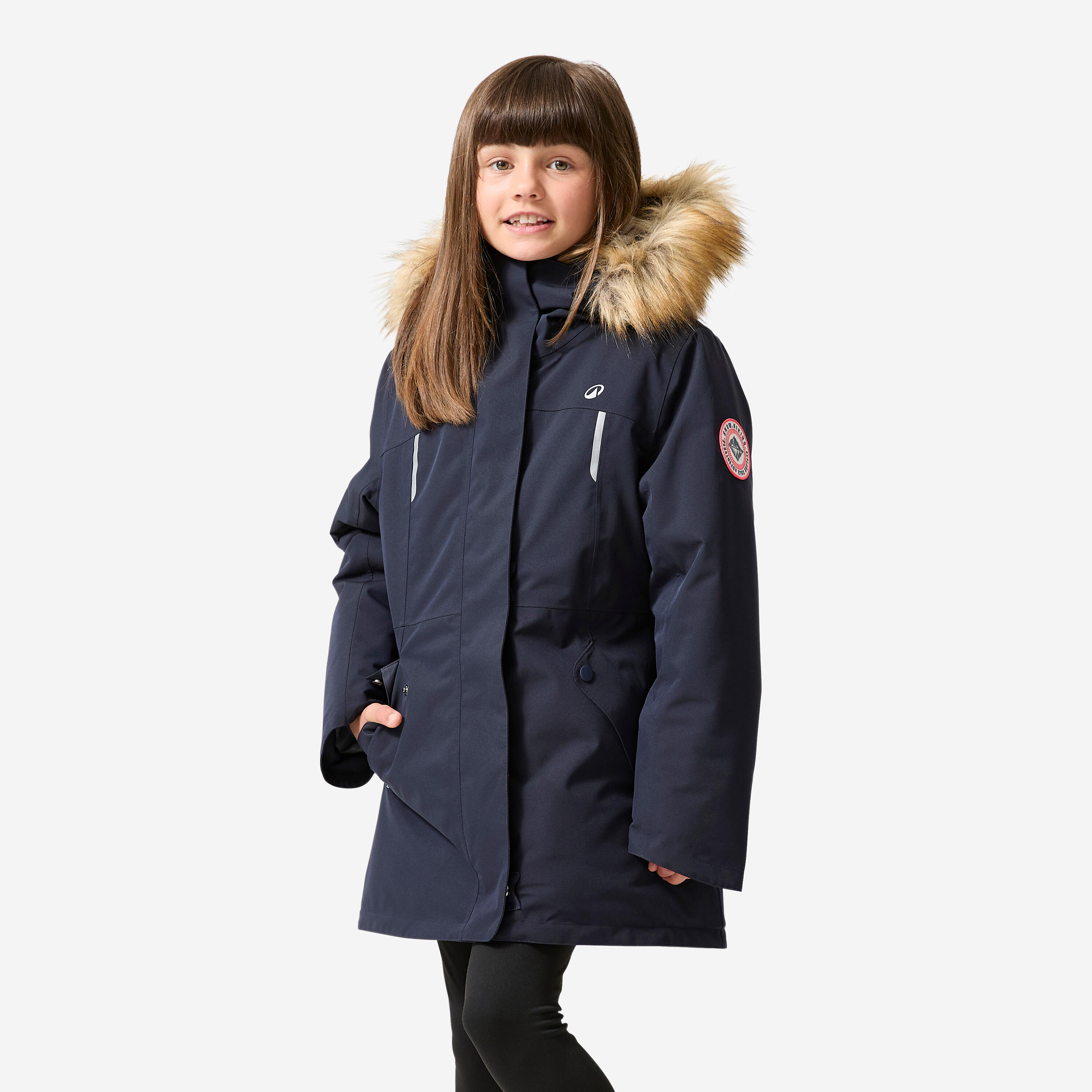 Winterjacke Parka Kinder bis -17 °C Gr. 122–172 Wandern - NH900 blau