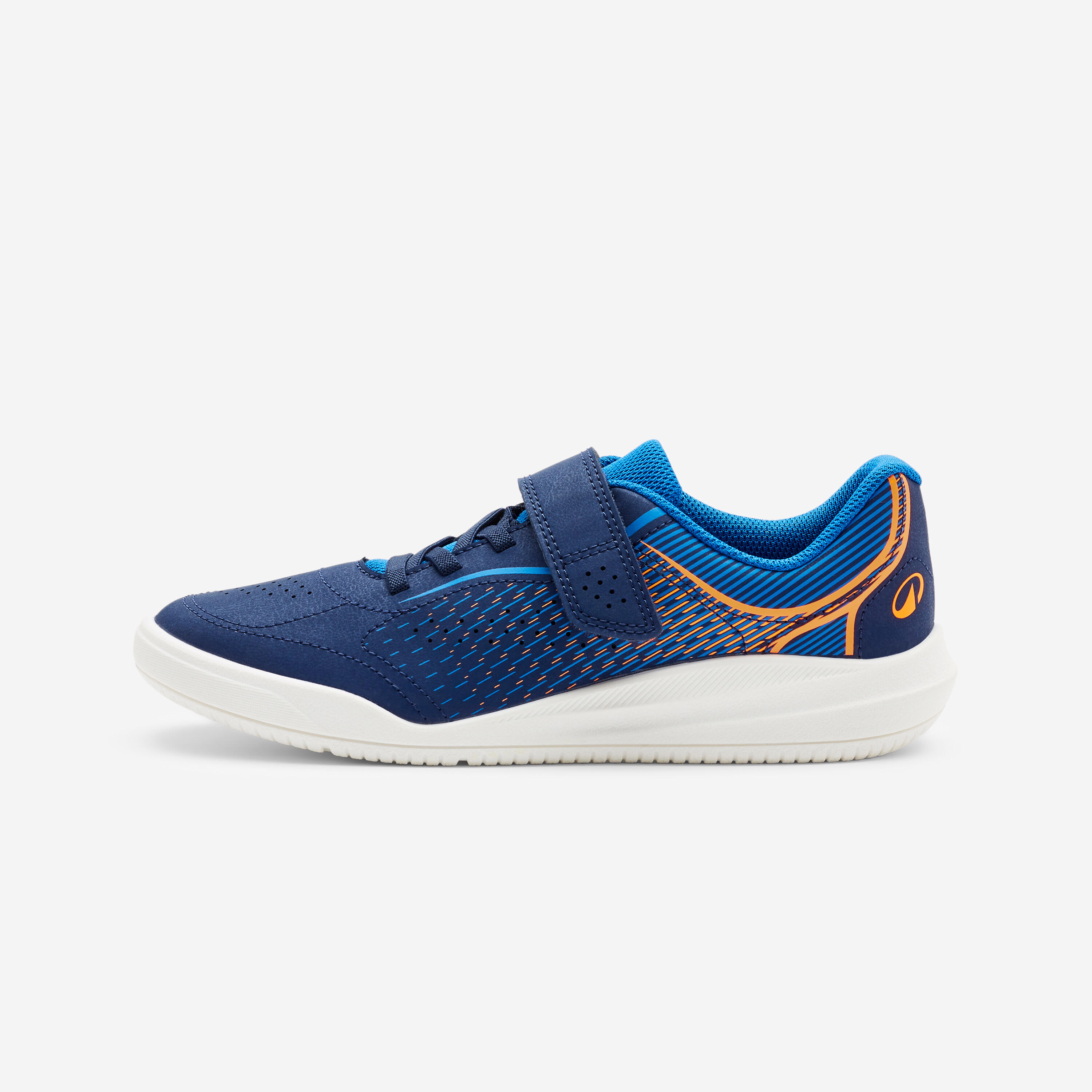 Sportschuhe Kinder Klettverschluss robust - Play Protect blau/orange