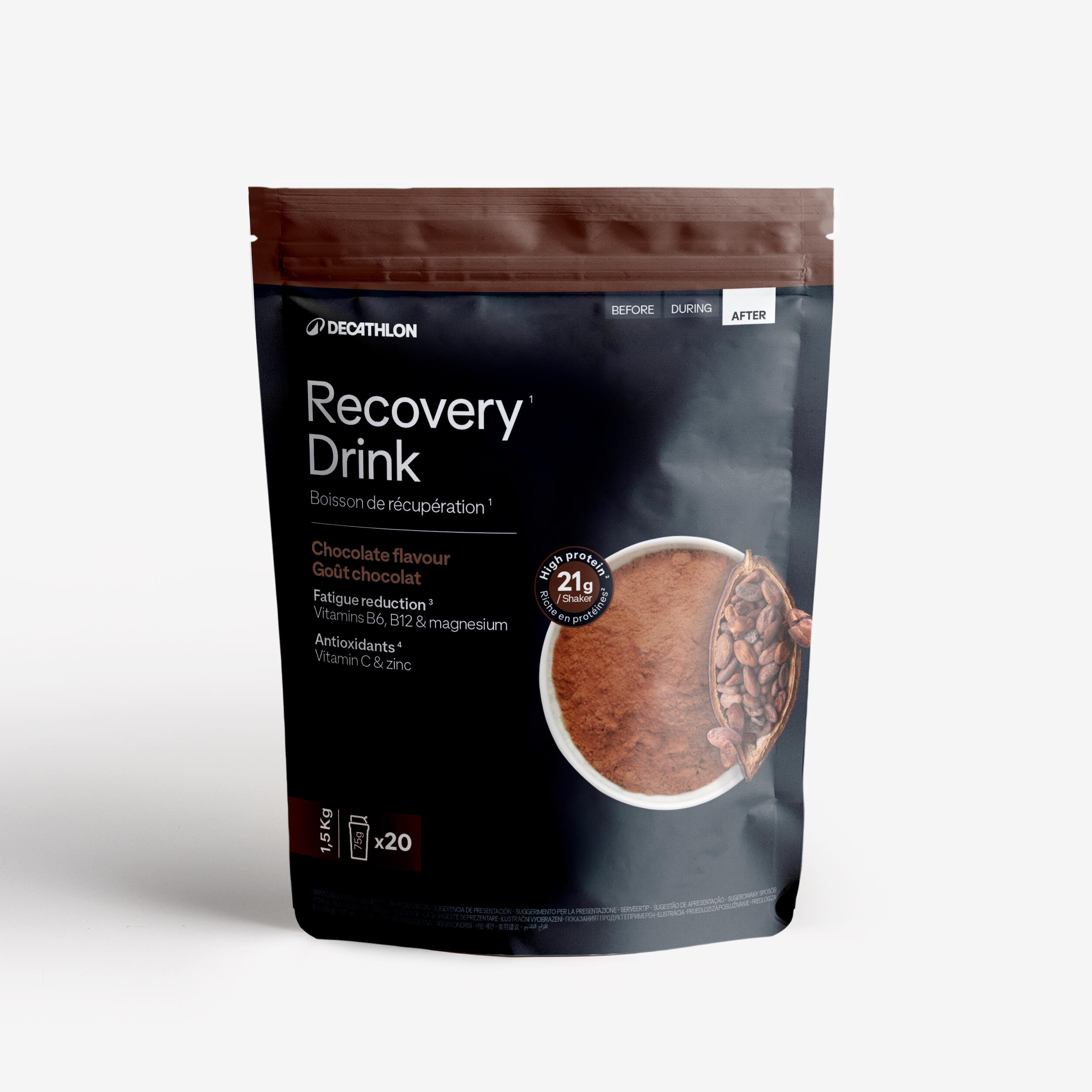 Recovery Drink Getränkepulver proteinhaltig Schokolade 1,5 kg