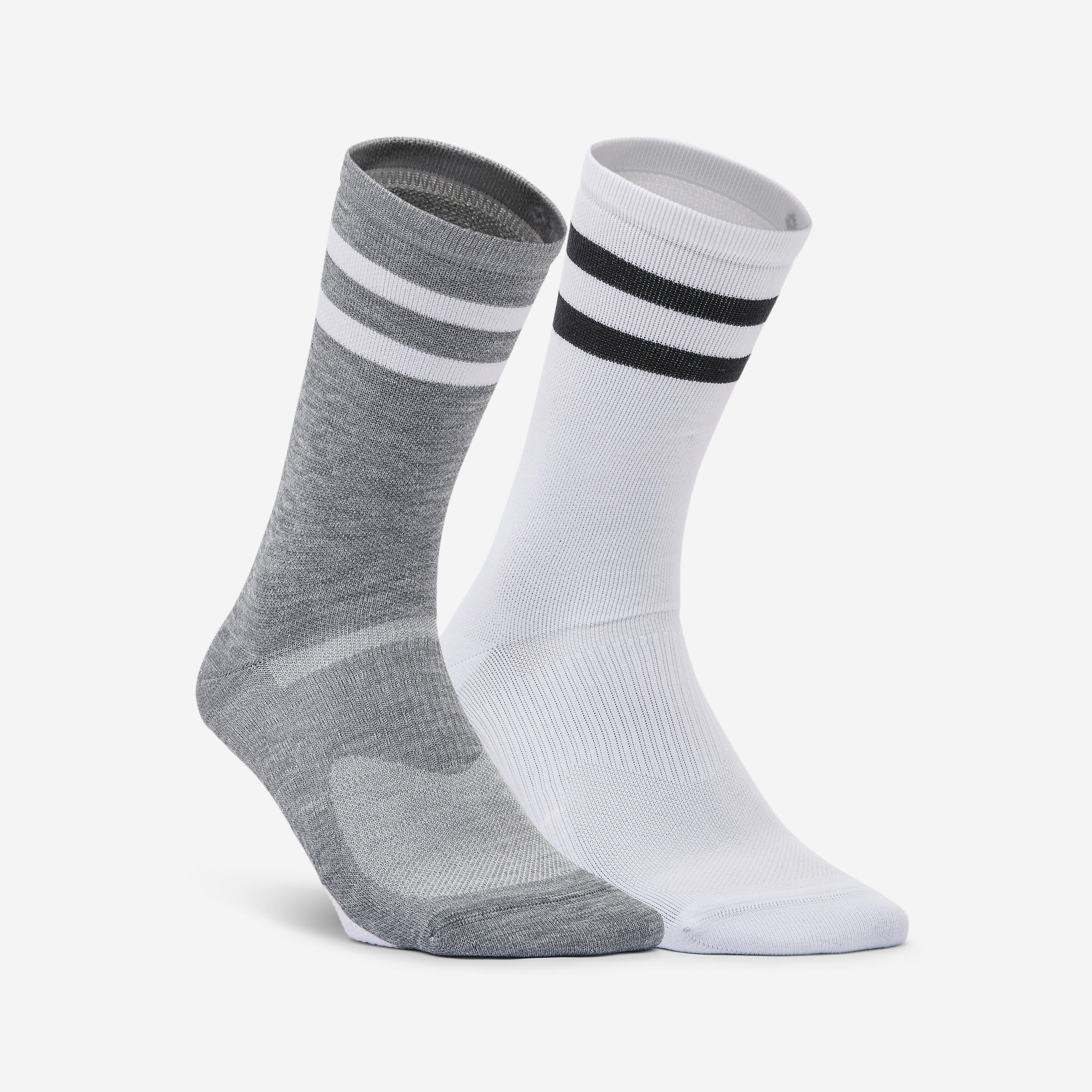 Sportsocken Mid 2er-Pack - weiß/schwarz