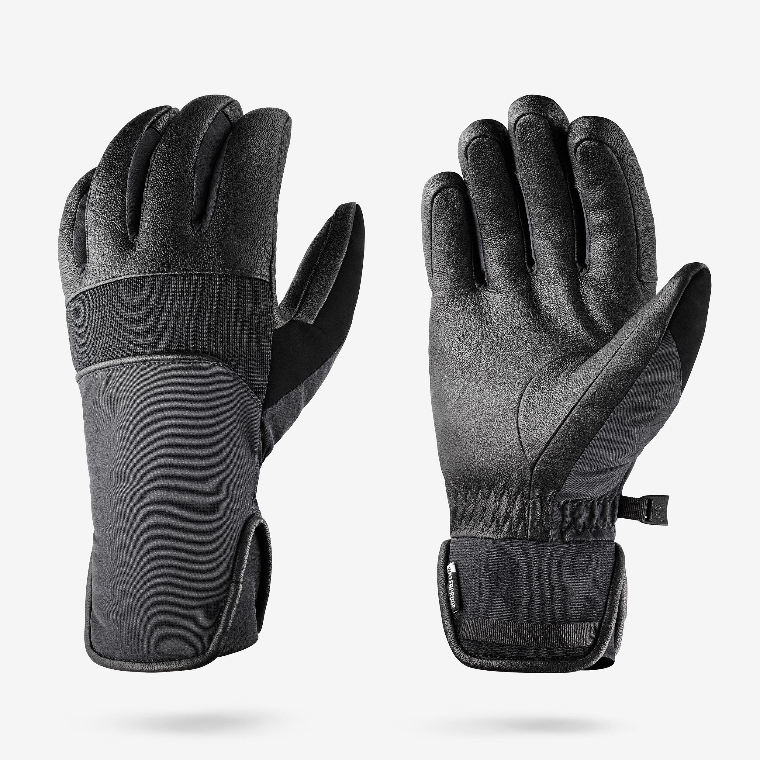 Skihandschuhe Erwachsene flexibel - 500 Sport schwarz