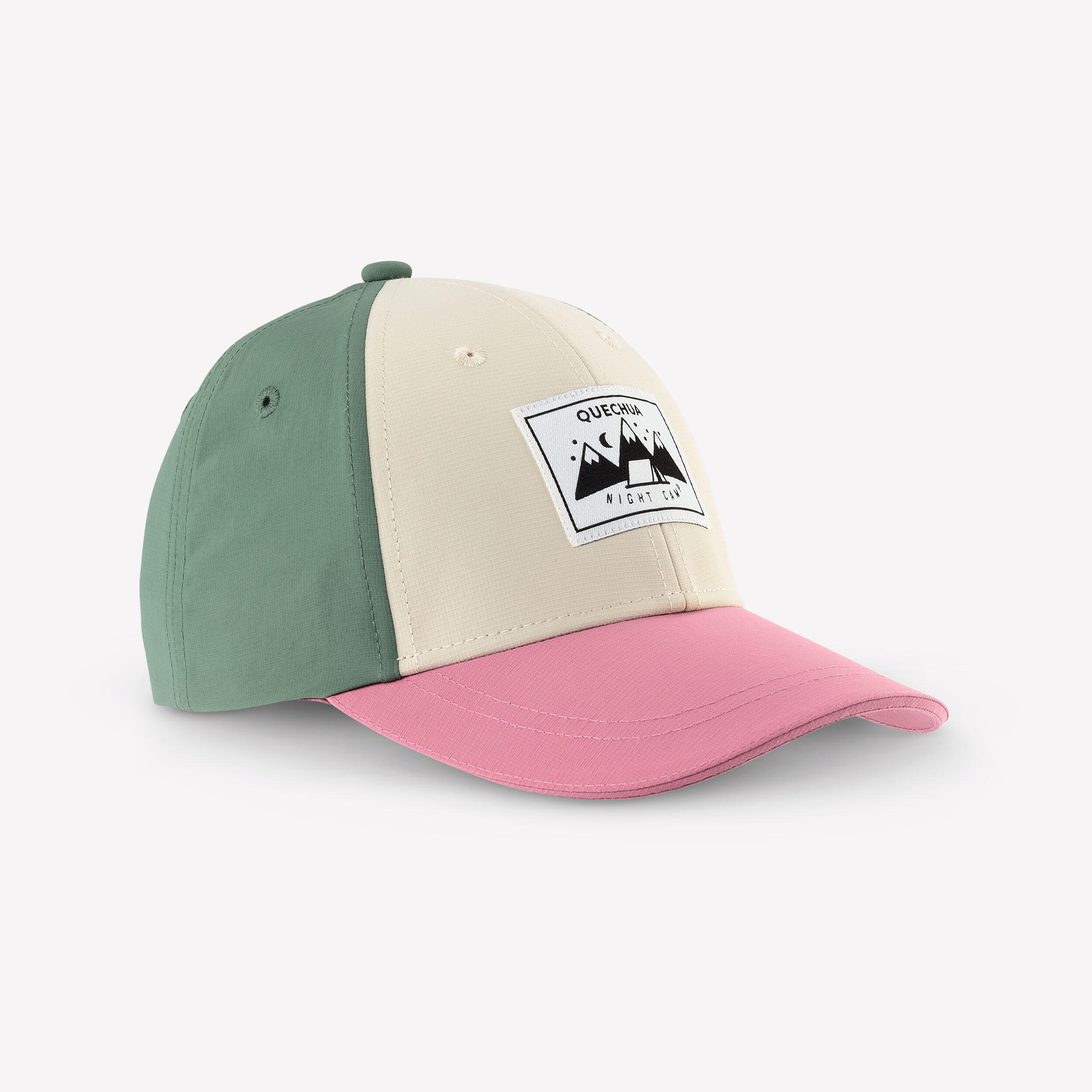 Basecap Kleinkinder Wandern - MH100 Kid rosa/grün
