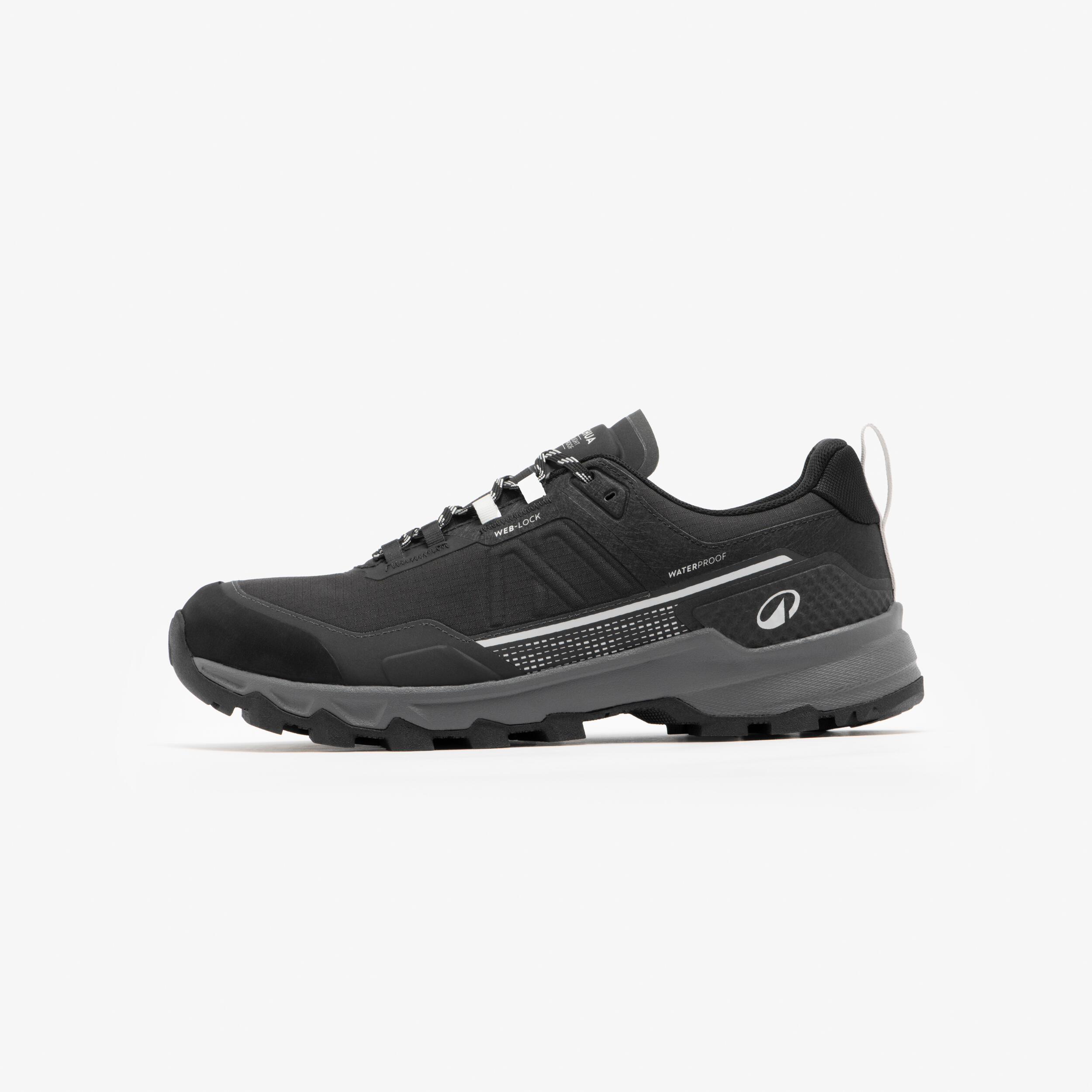 Wanderschuhe Herren wasserdicht leicht Wandern - MH500 Light schwarz