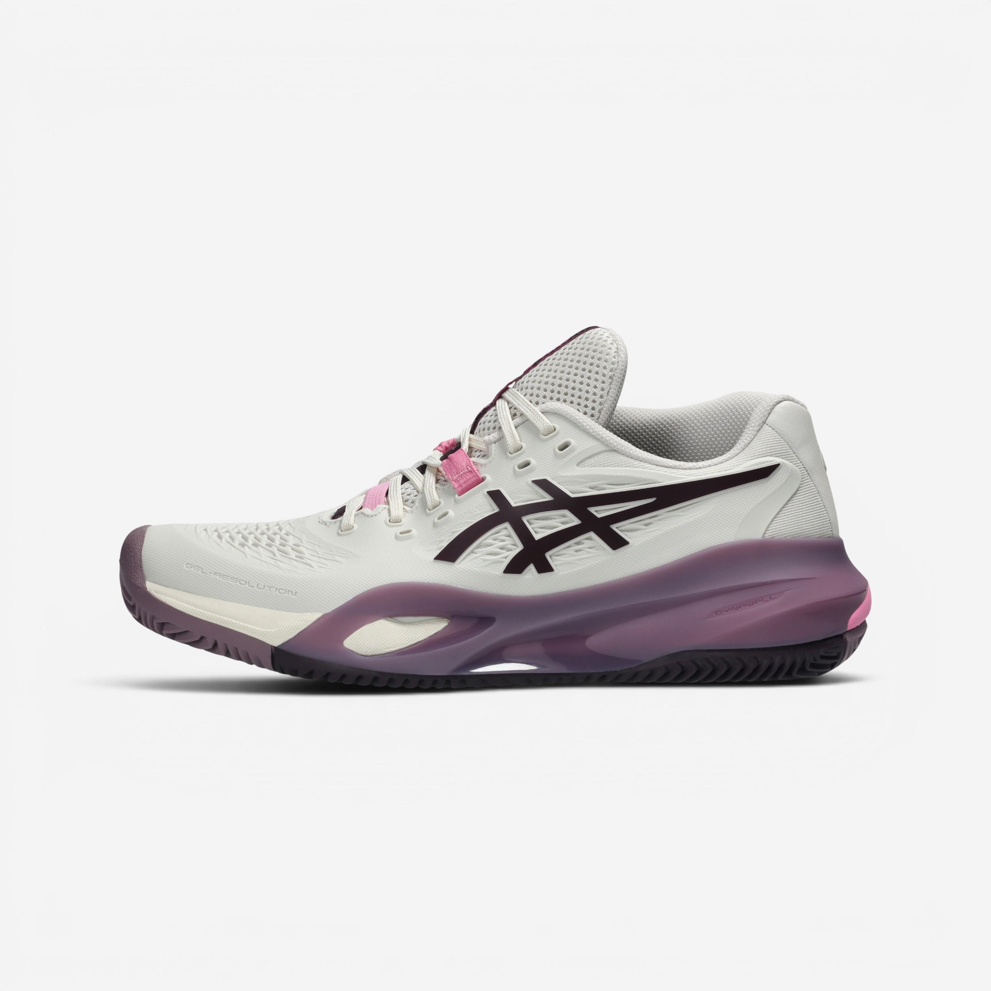 Damen Tennisschuhe Sandplatz - Gel Resolution X beige/violett