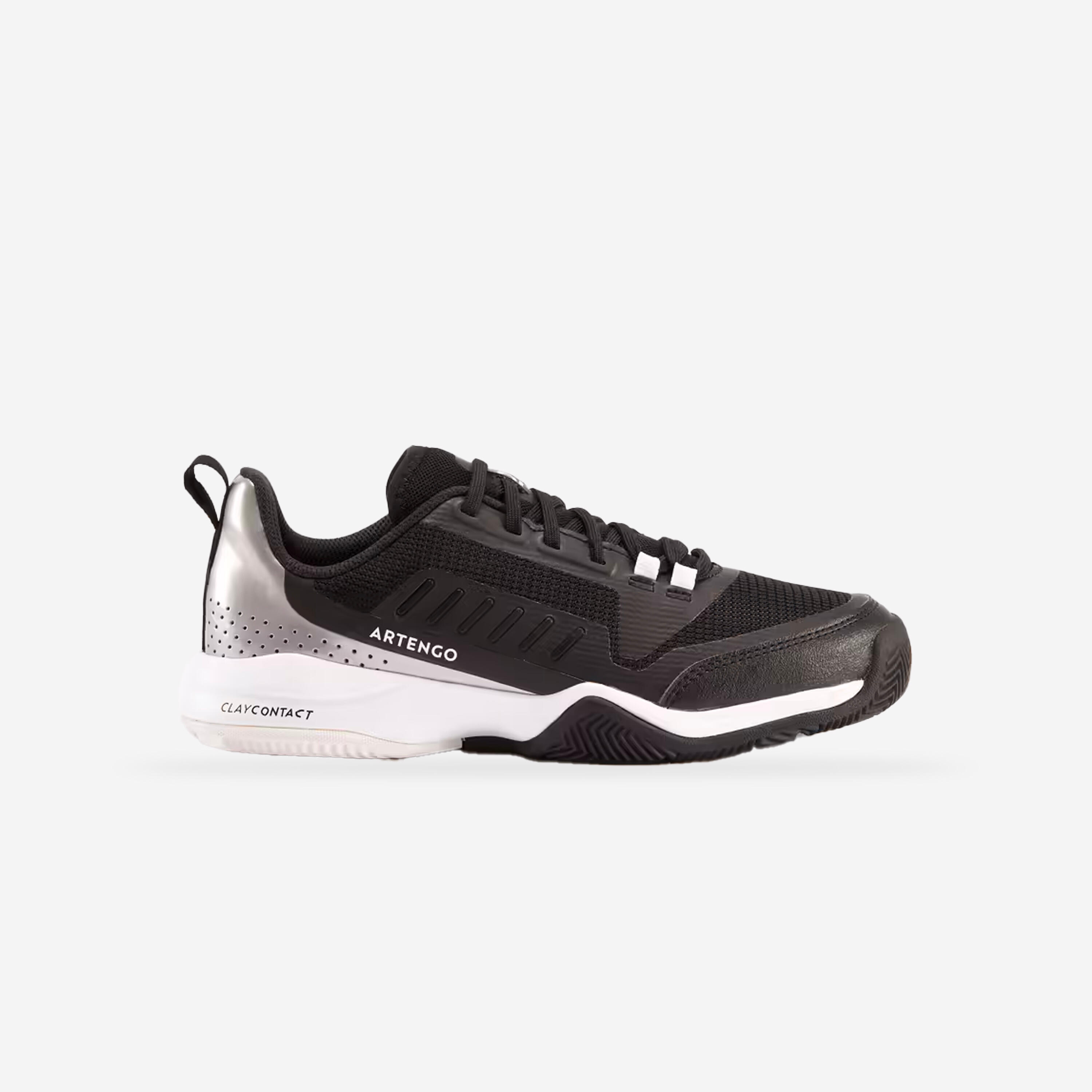 Kinder Tennisschuhe Sandplatz - Fast Clay Junior schwarz