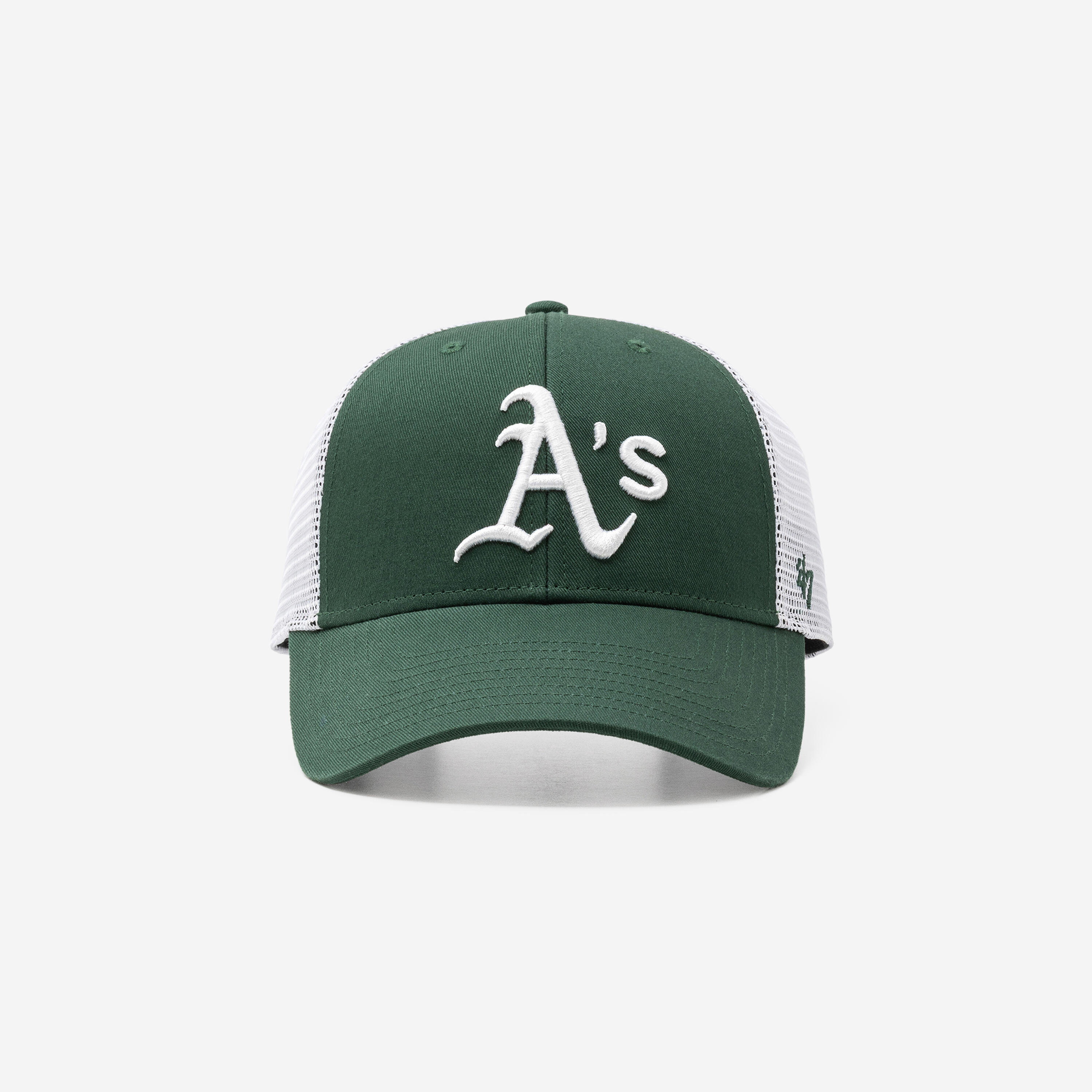 Damen/Herren Baseball Cap mit Druckknopfverschluss - Athletics A's grün/weiß