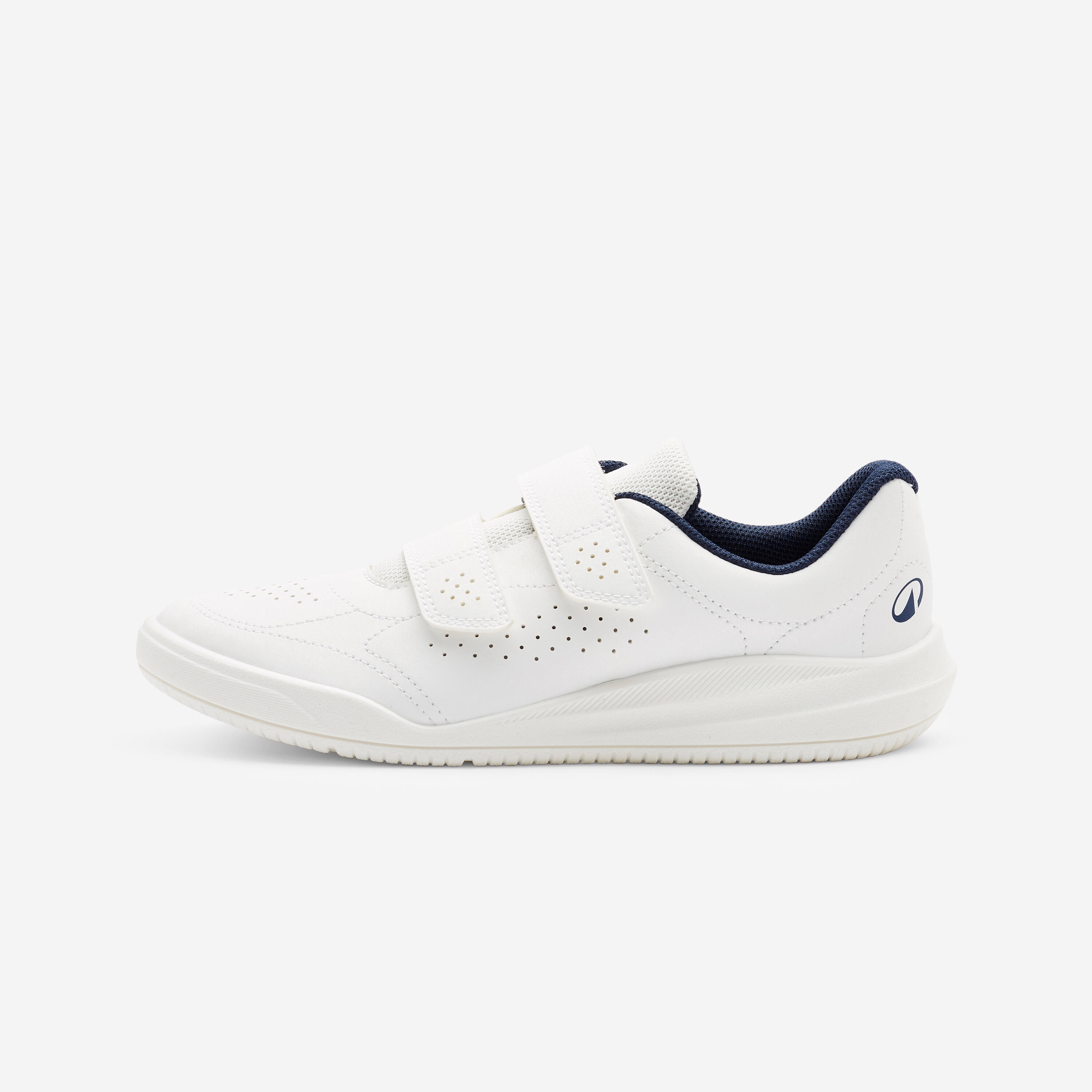 Sportschuhe Kinder Klettverschluss robust - Play 100 weiß