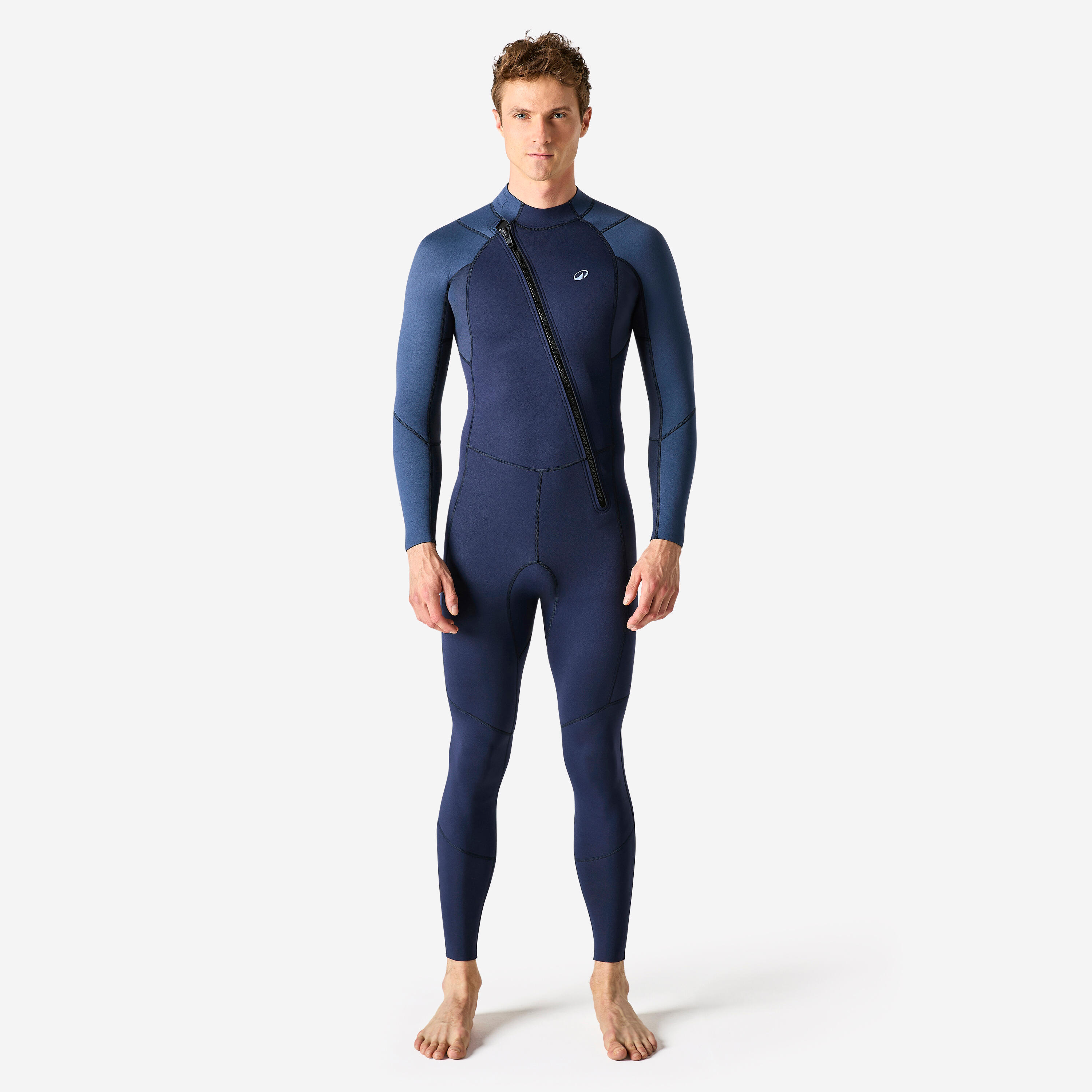 Neoprenanzug Einteiler Schnorcheln Tauchen Herren 2,5 mm Essential blau