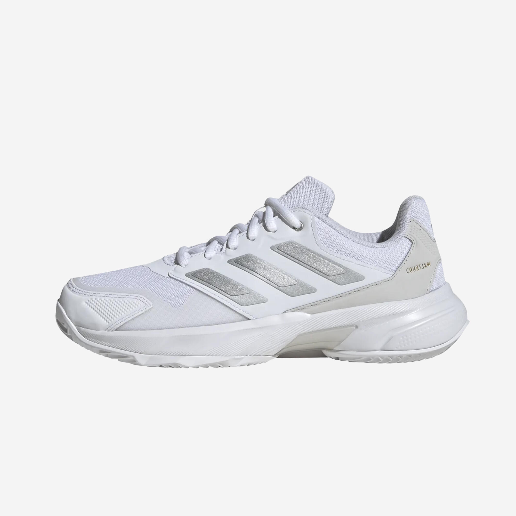 Damen Tennisschuhe Sandplatz - Courtjam Control 3 weiß/grau