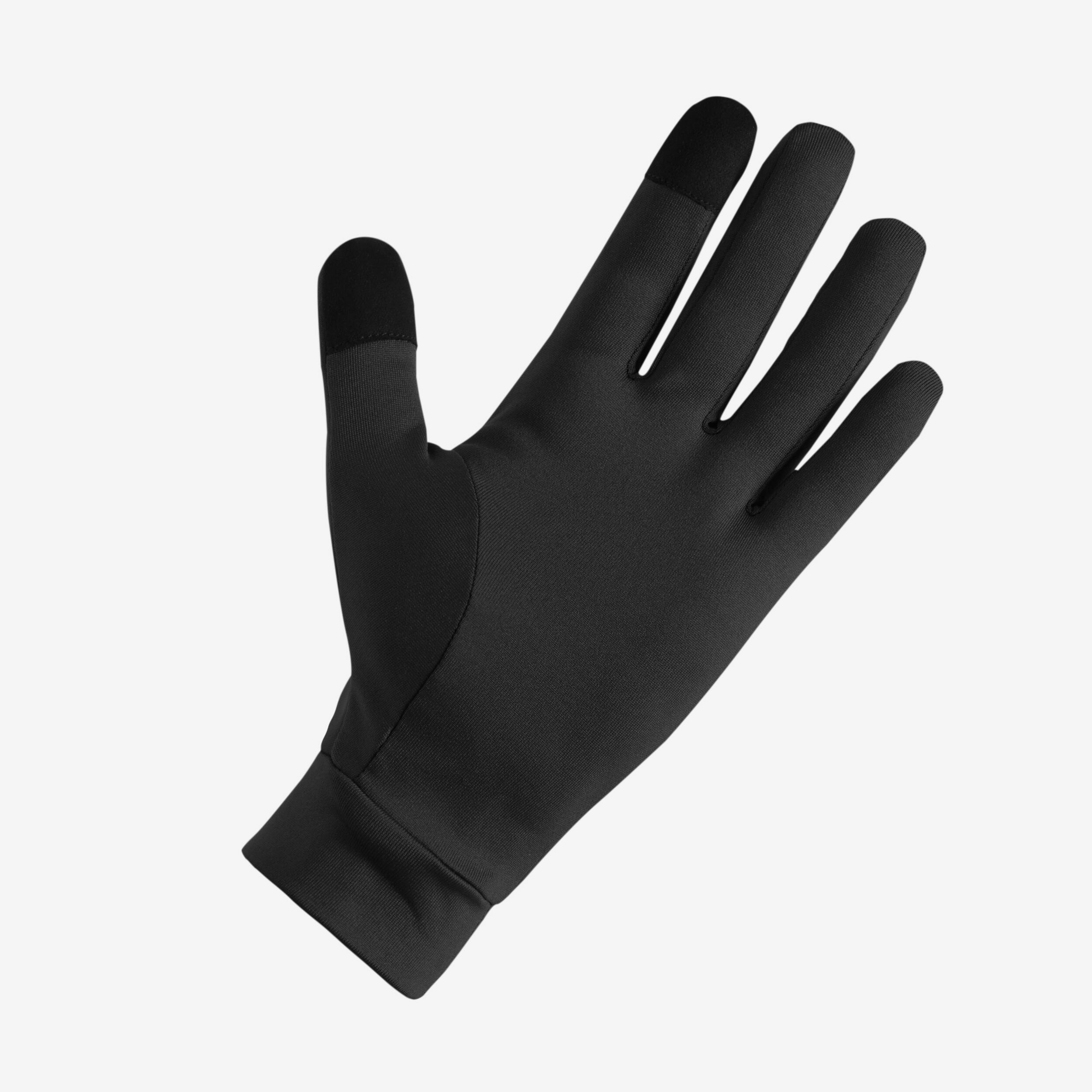 Lauf-Handschuhe Unisex Touchscreen-Funktion - Warm+ 500 V2 schwarz