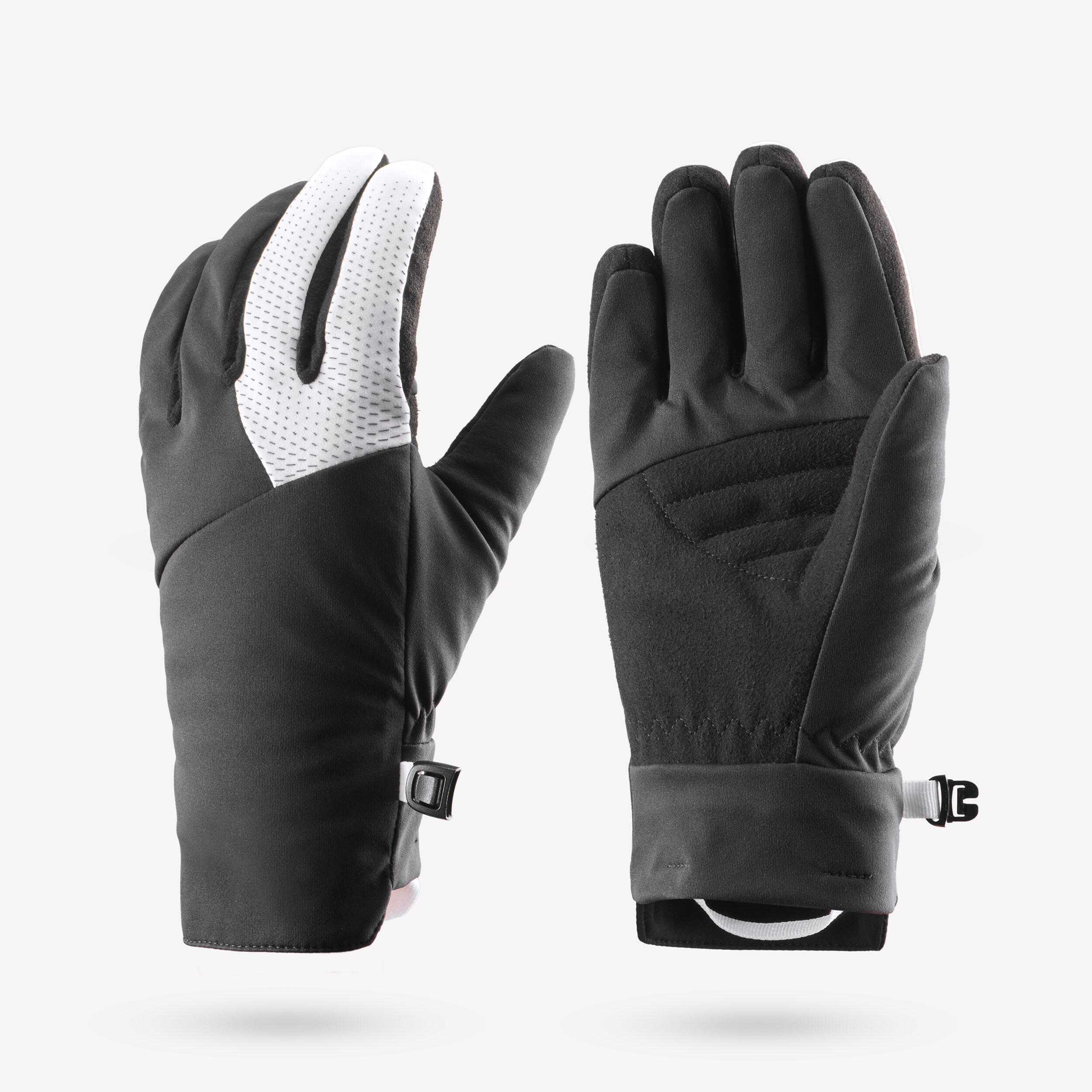 Skihandschuhe Kinder warm - XCS 100 schwarz/weiß
