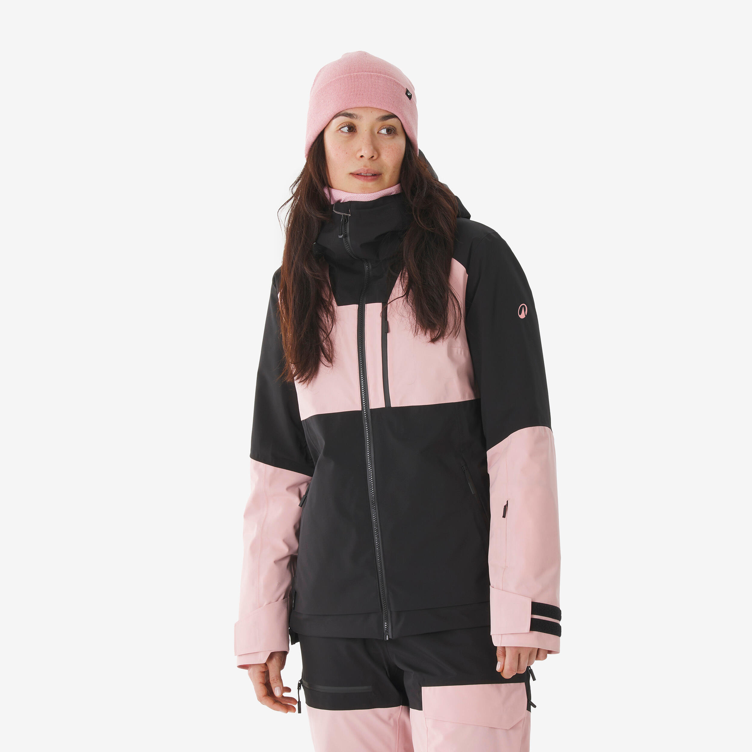 Skijacke Snowboardjacke Damen wasserdicht Allmountain - 500 rosa