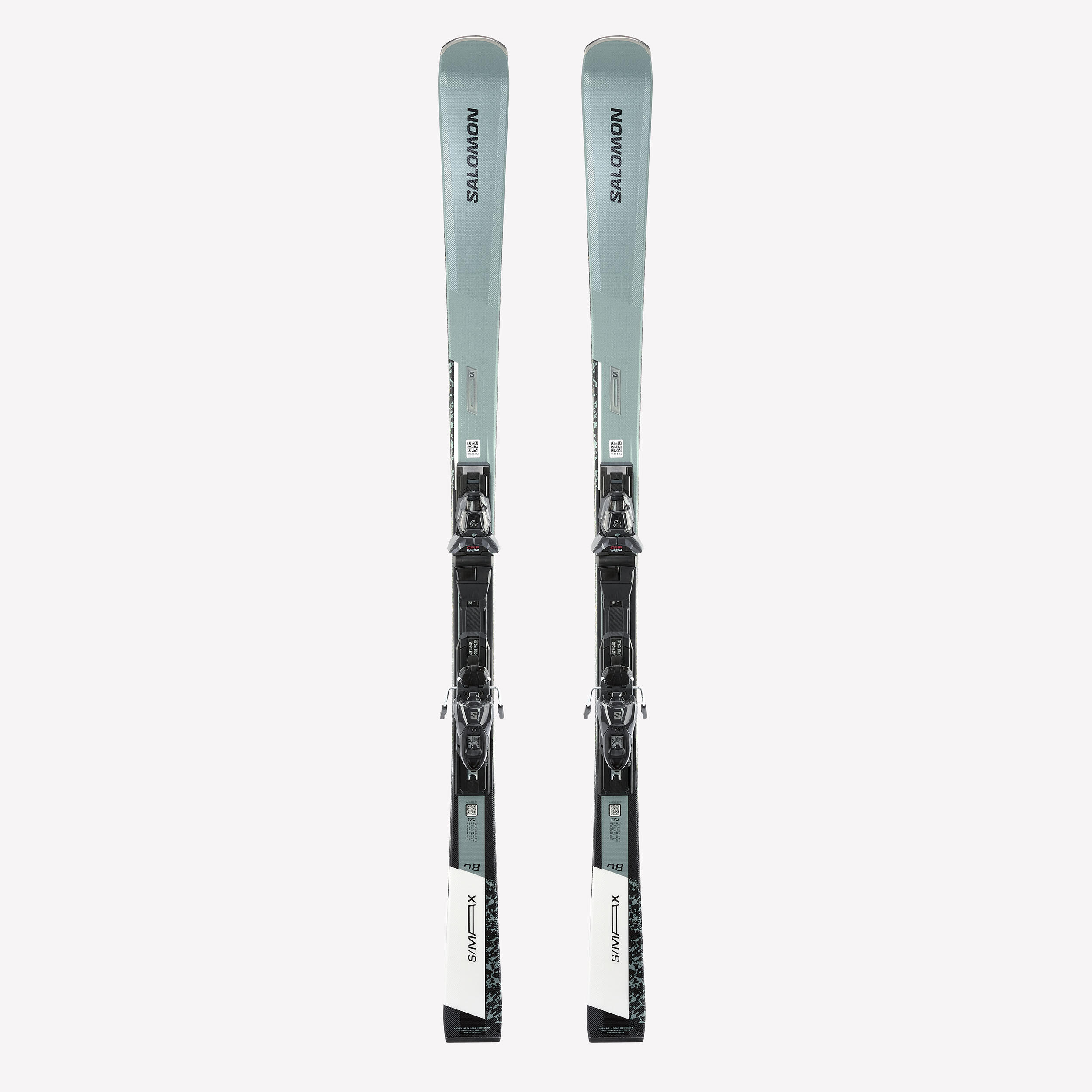 Ski Herren mit Bindung Piste - S/MAX 8 Salomon grau/grün