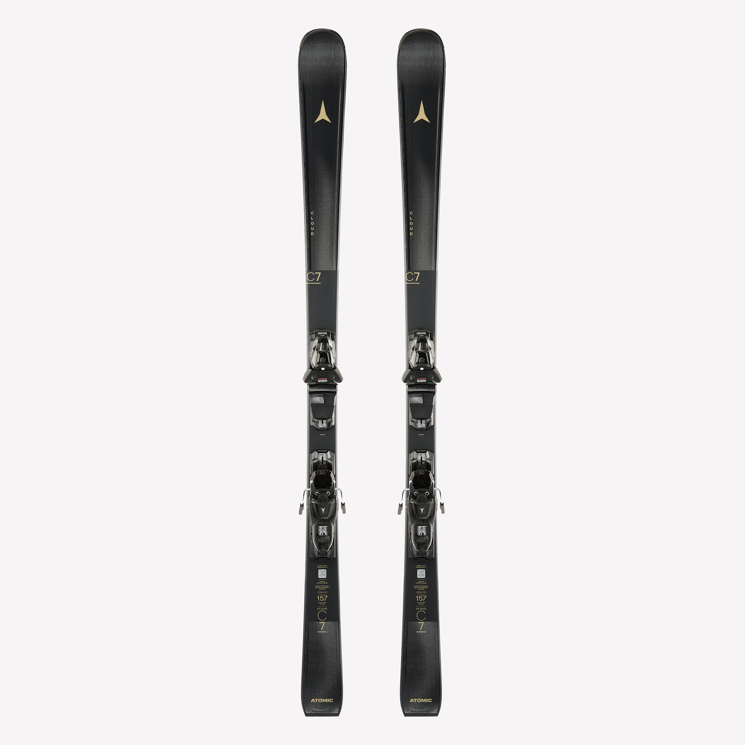 Ski Damen mit Bindung Piste - Cloud 7 Atomic schwarz/gold