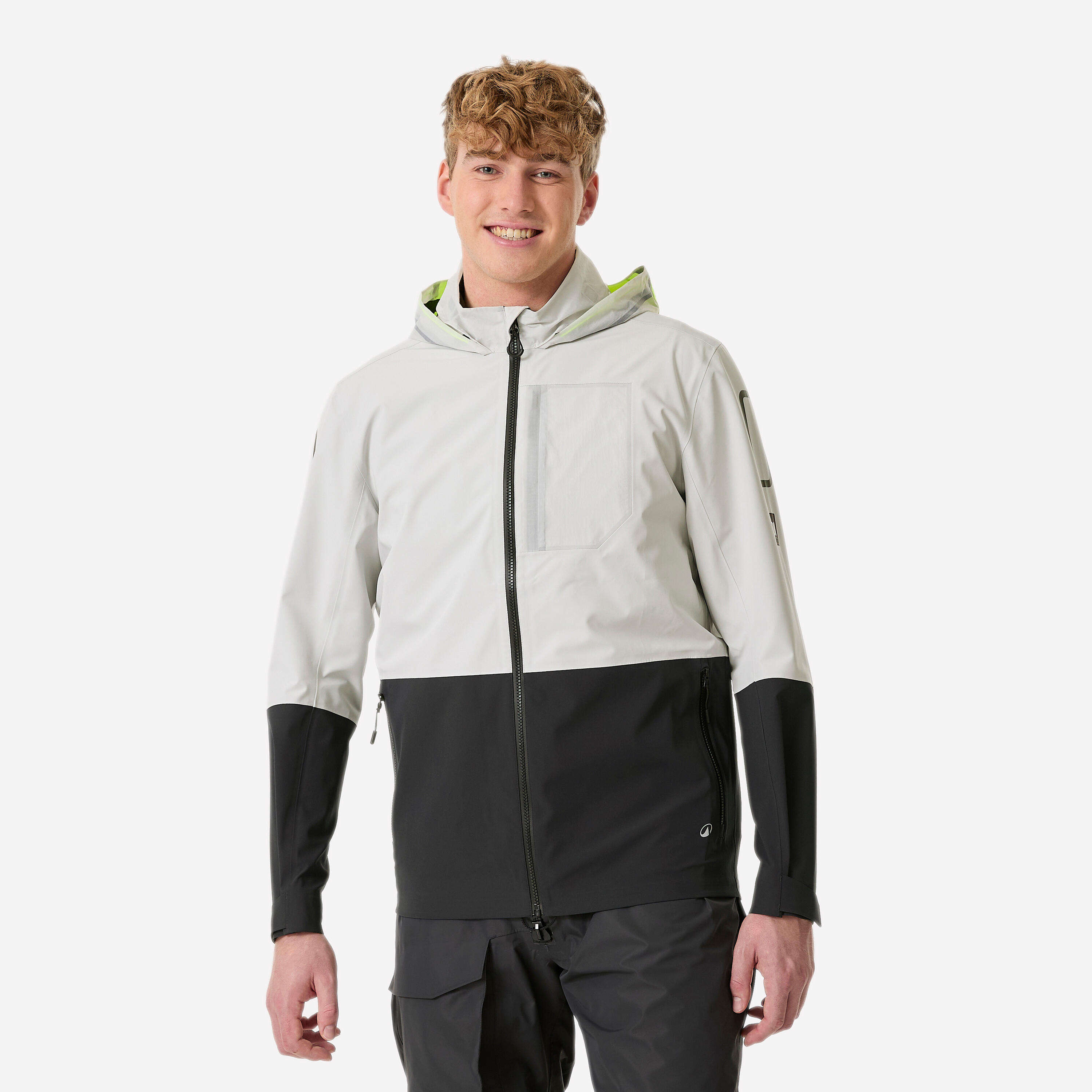 Segeljacke Regenjacke Herren wasserdicht 900 Light hellgrau