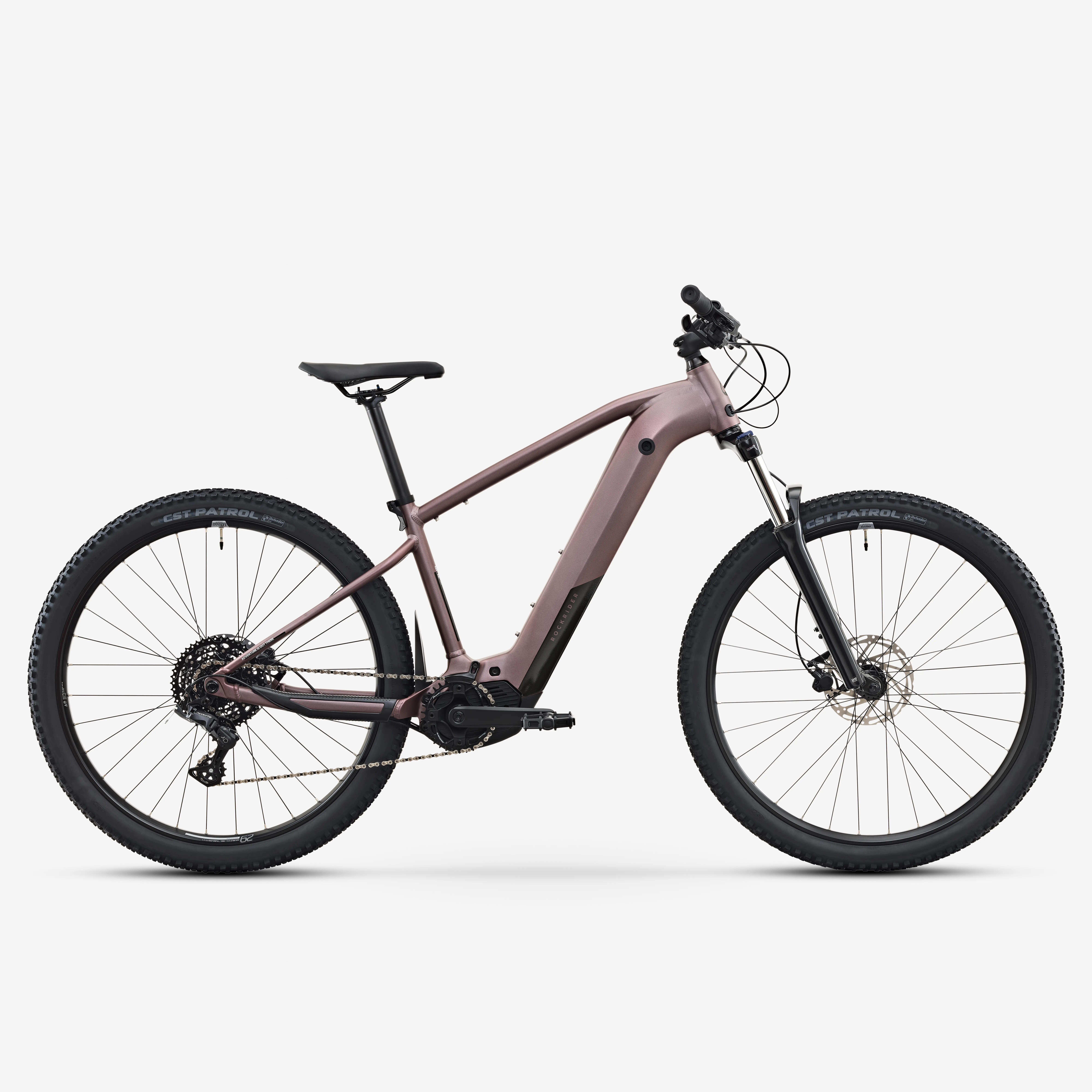 E-Mountainbike Trekking Hardtail 29 Zoll Aluminiumrahmen E-Expl 500 braun