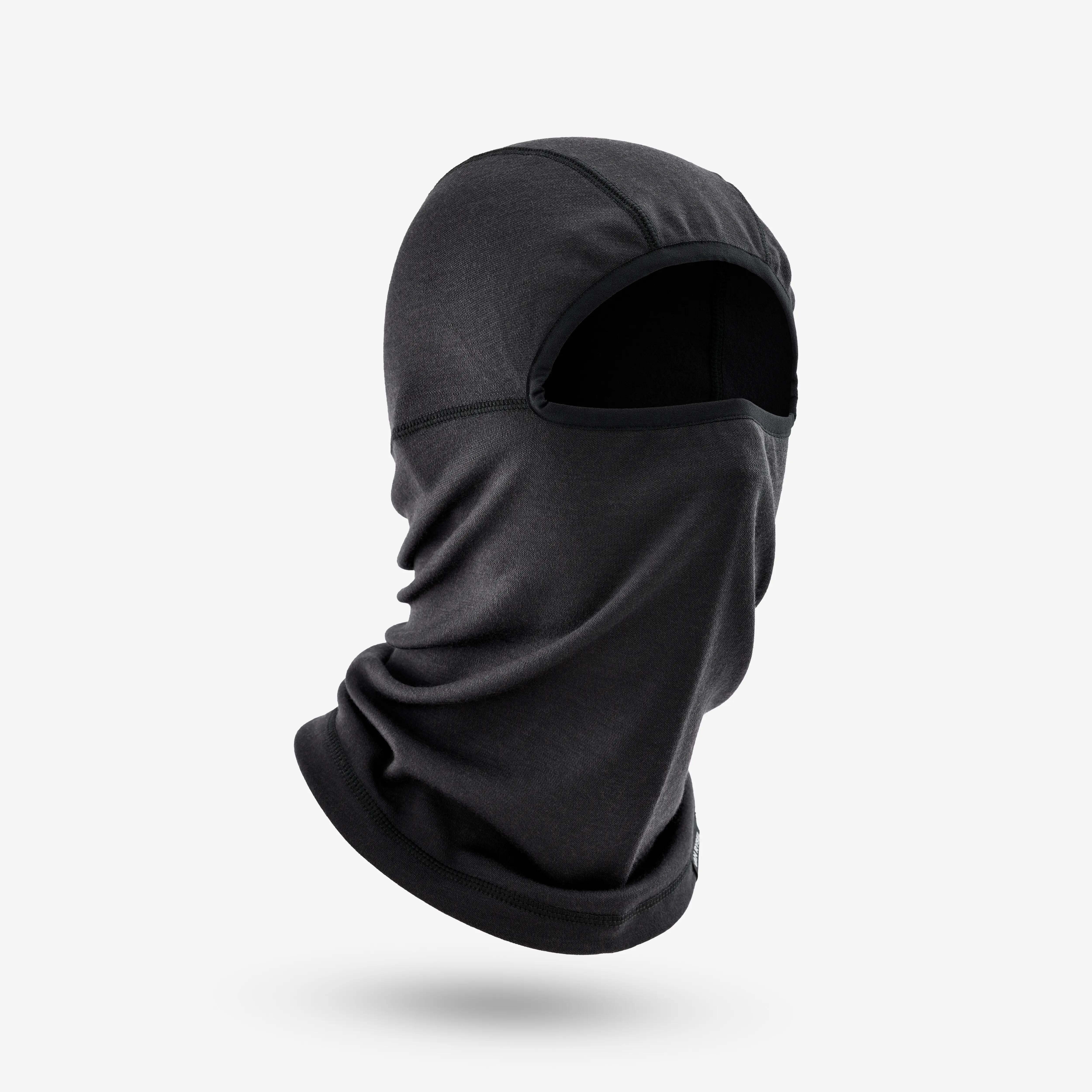 Sturmhaube Radsport Merino Damen/Herren schwarz