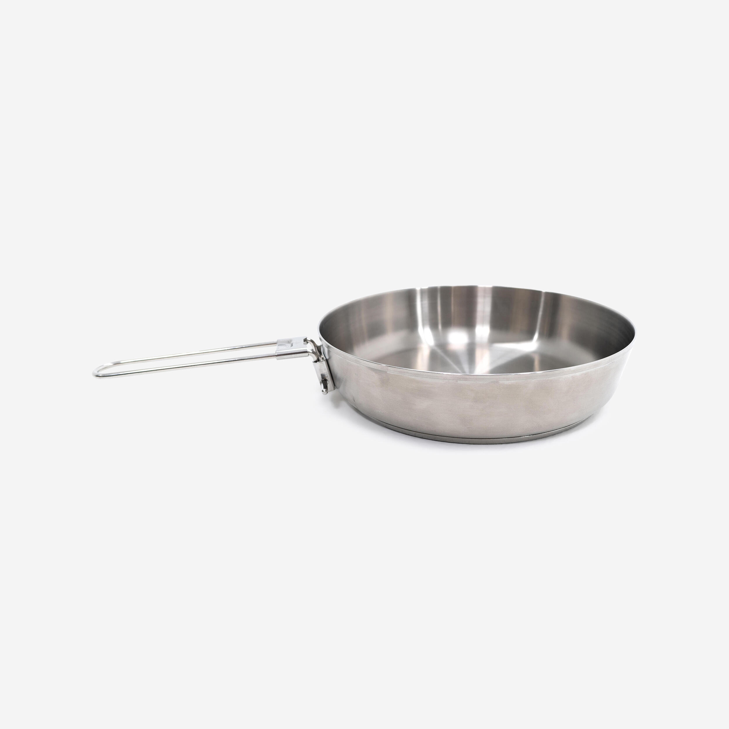 Pfanne Edelstahl doppelter Boden Camping - Ø 20 cm 1,2 L