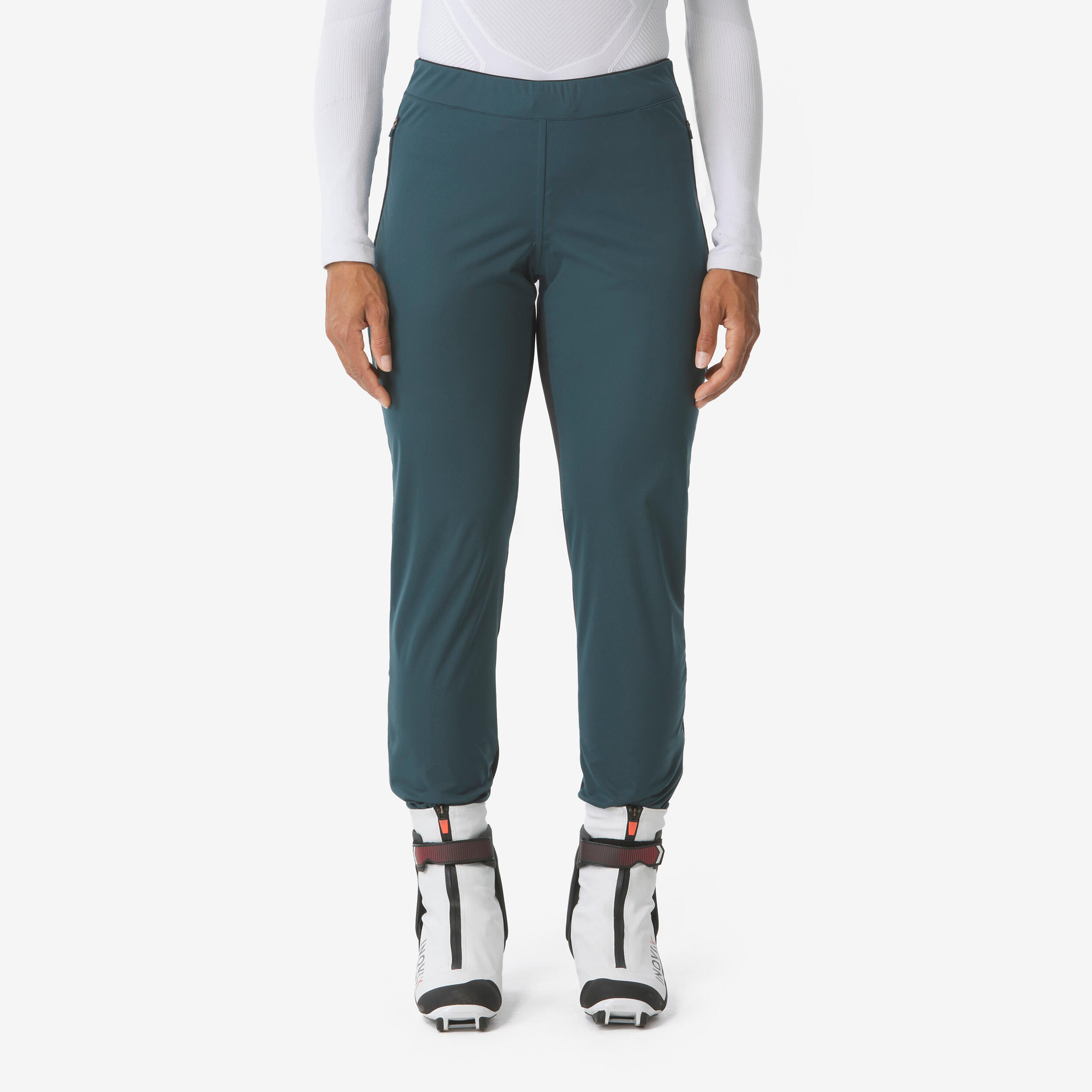 Langlaufhose Damen winddicht – XCS 500 dunkelgrün