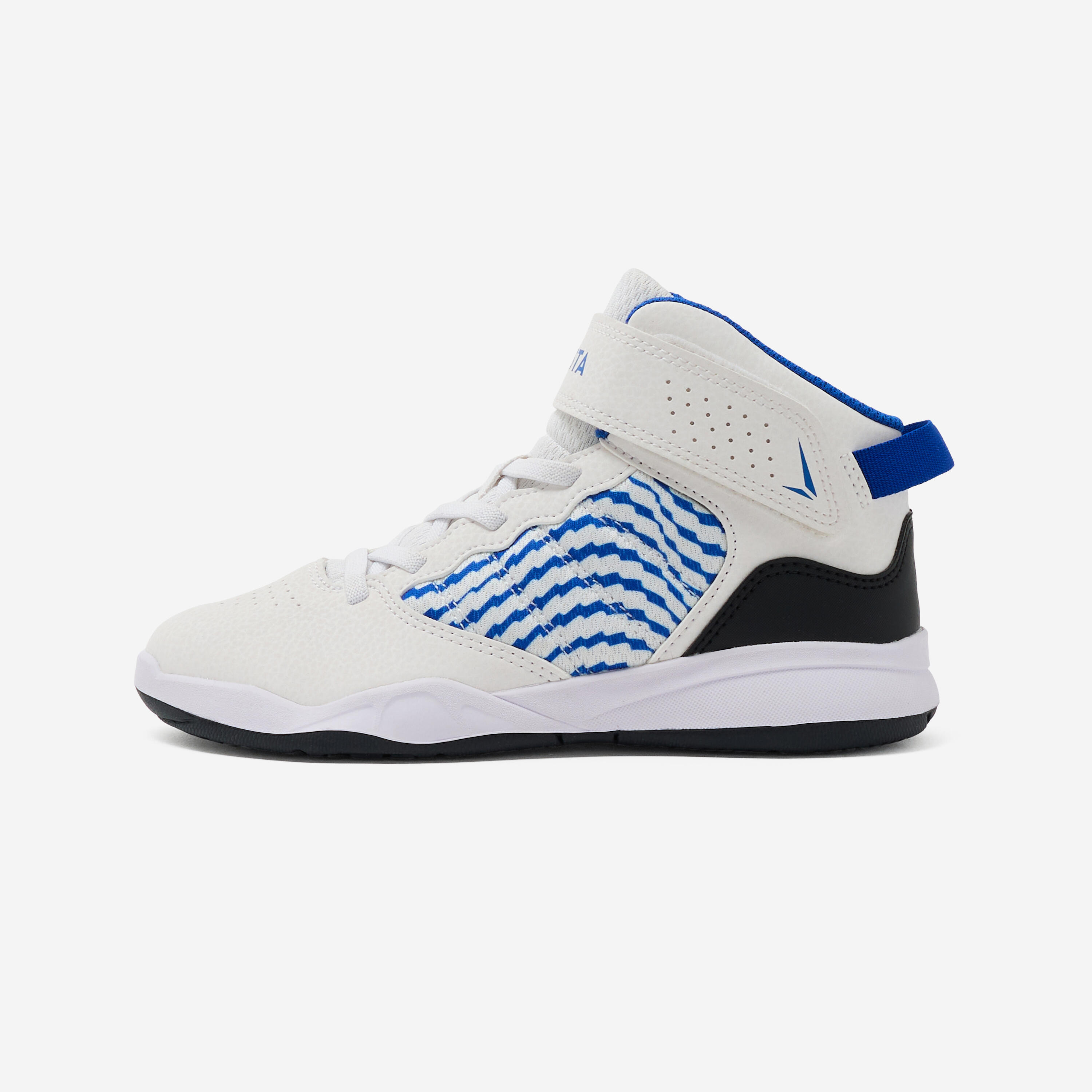 Kinder Basketball Schuhe hoch Einsteiger - SE100 weiß/blau