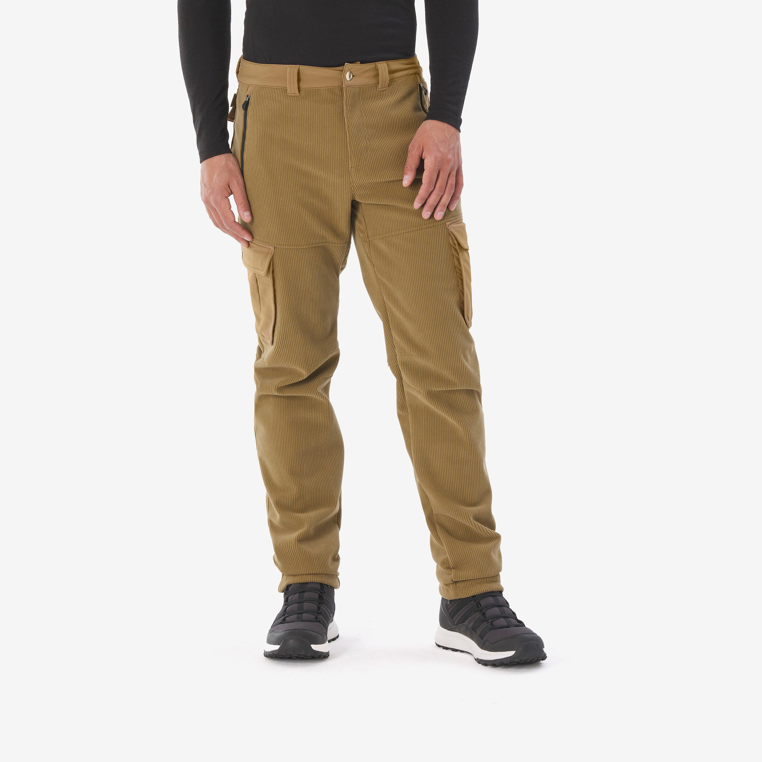 Winterhose Herren warm winddicht wandern - NH900 braun