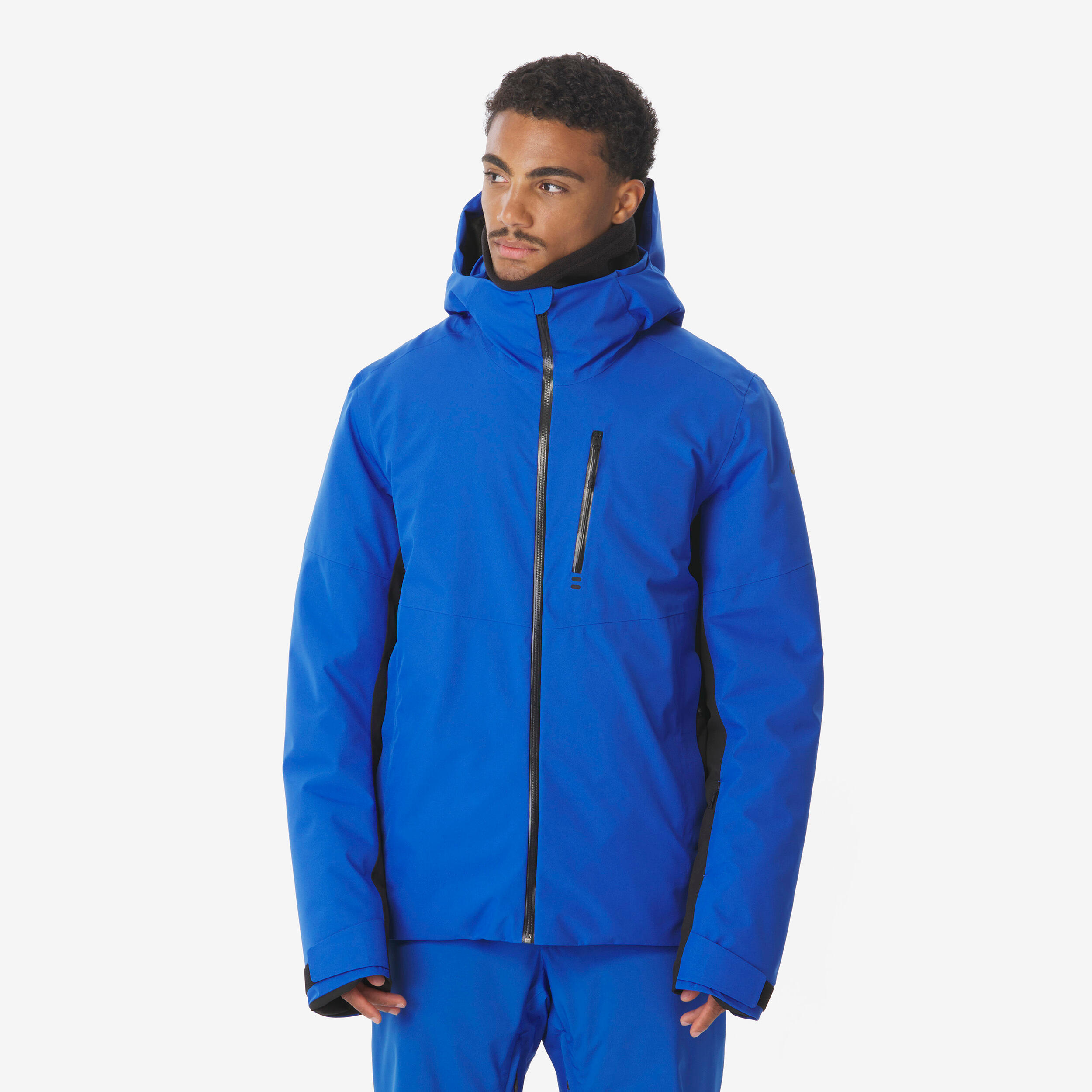 Skijacke Snowboardjacke Herren wasserdicht - 500 blau/schwarz
