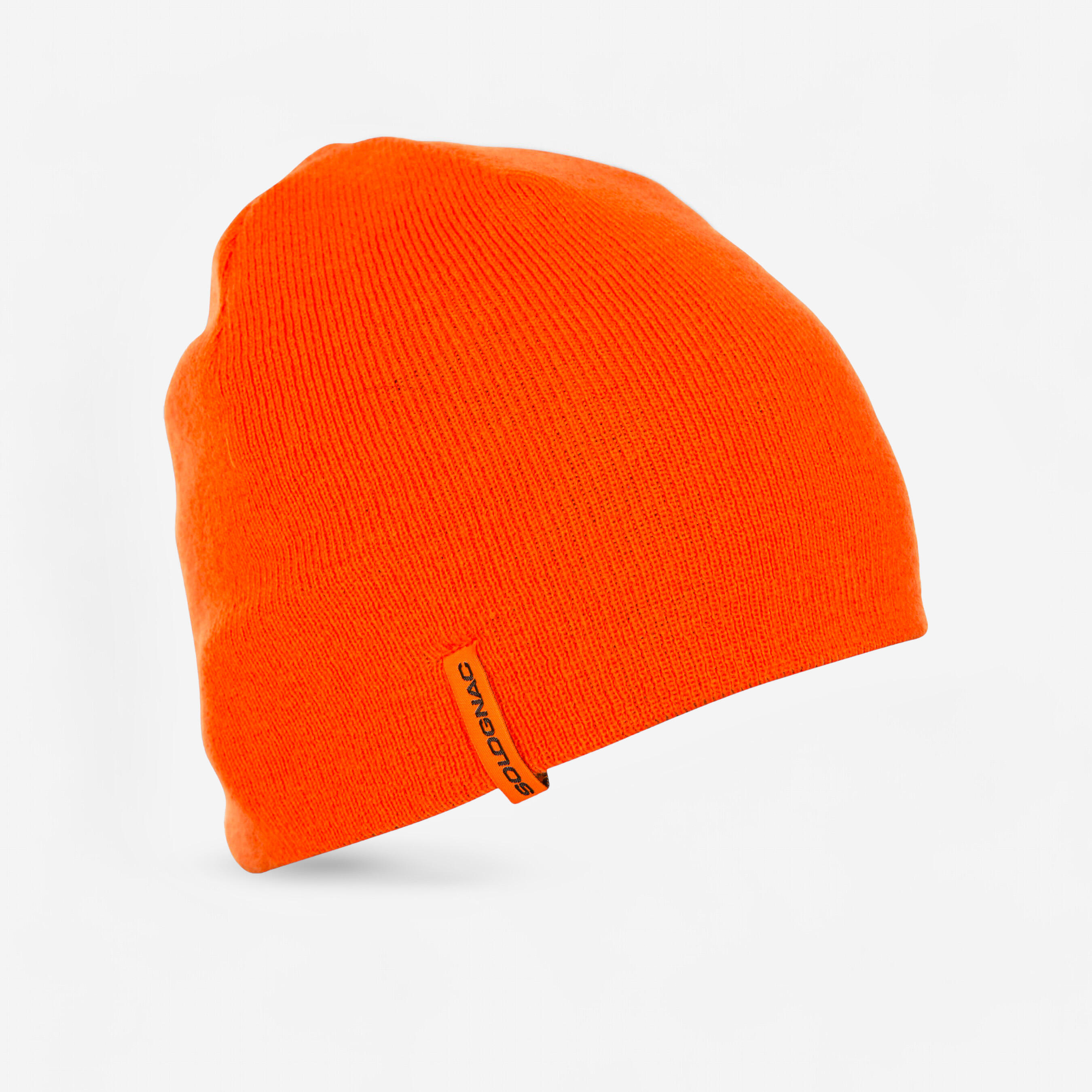 Fleecemütze 300 wendbar orange/grün