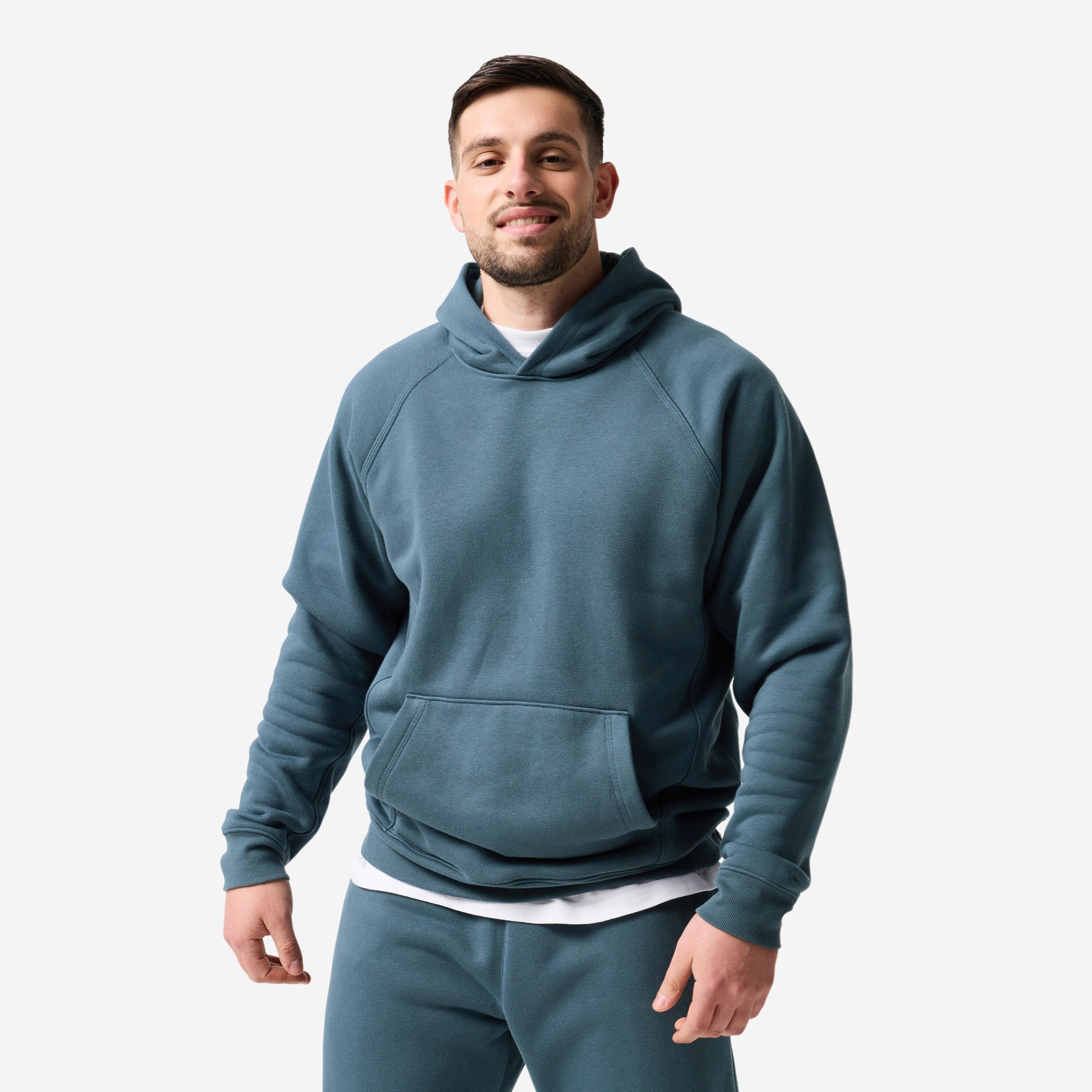 Hoodie Herren Baumwolle - dunkelblau