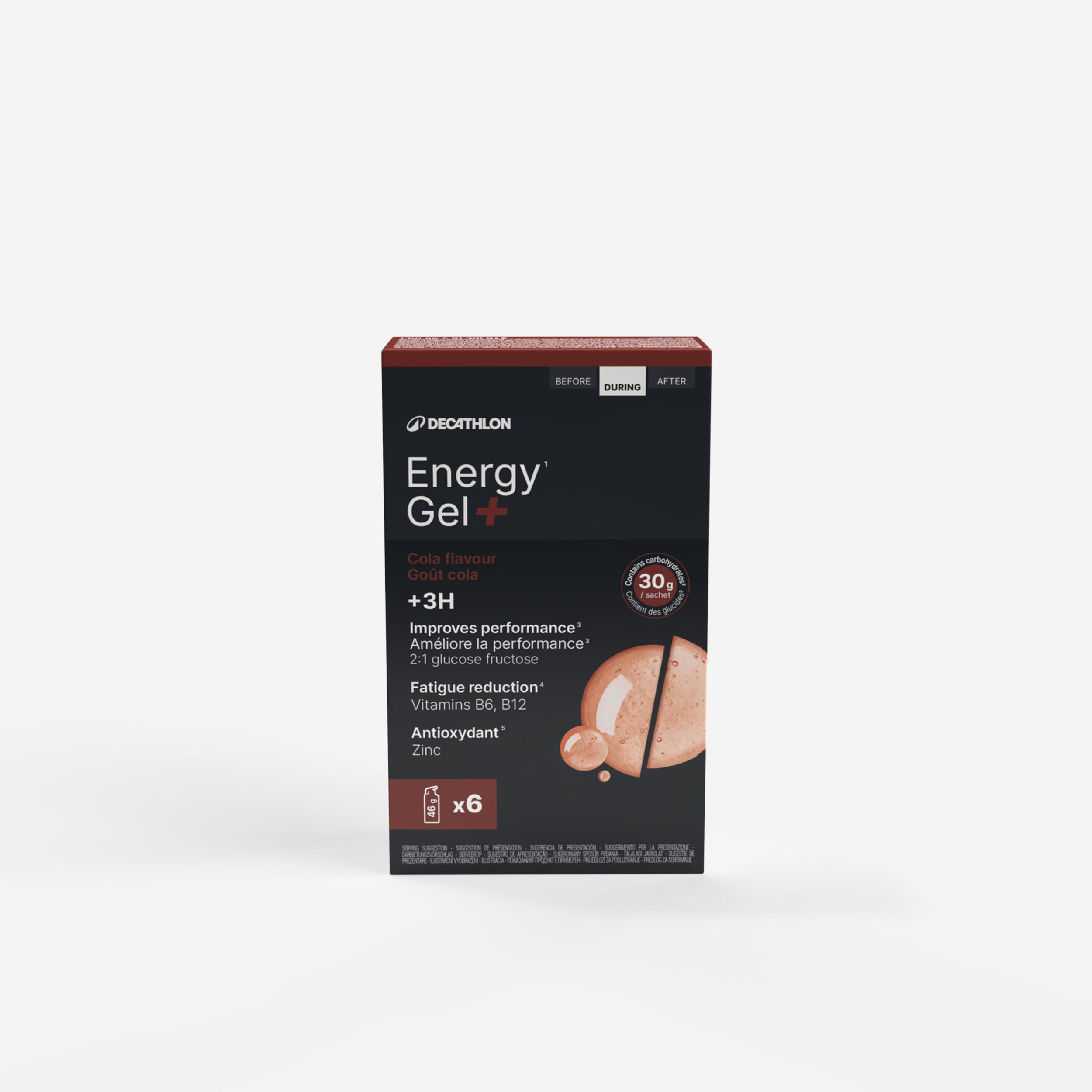 Energy Gel+ über 3 Stunden Cola 6 Stück