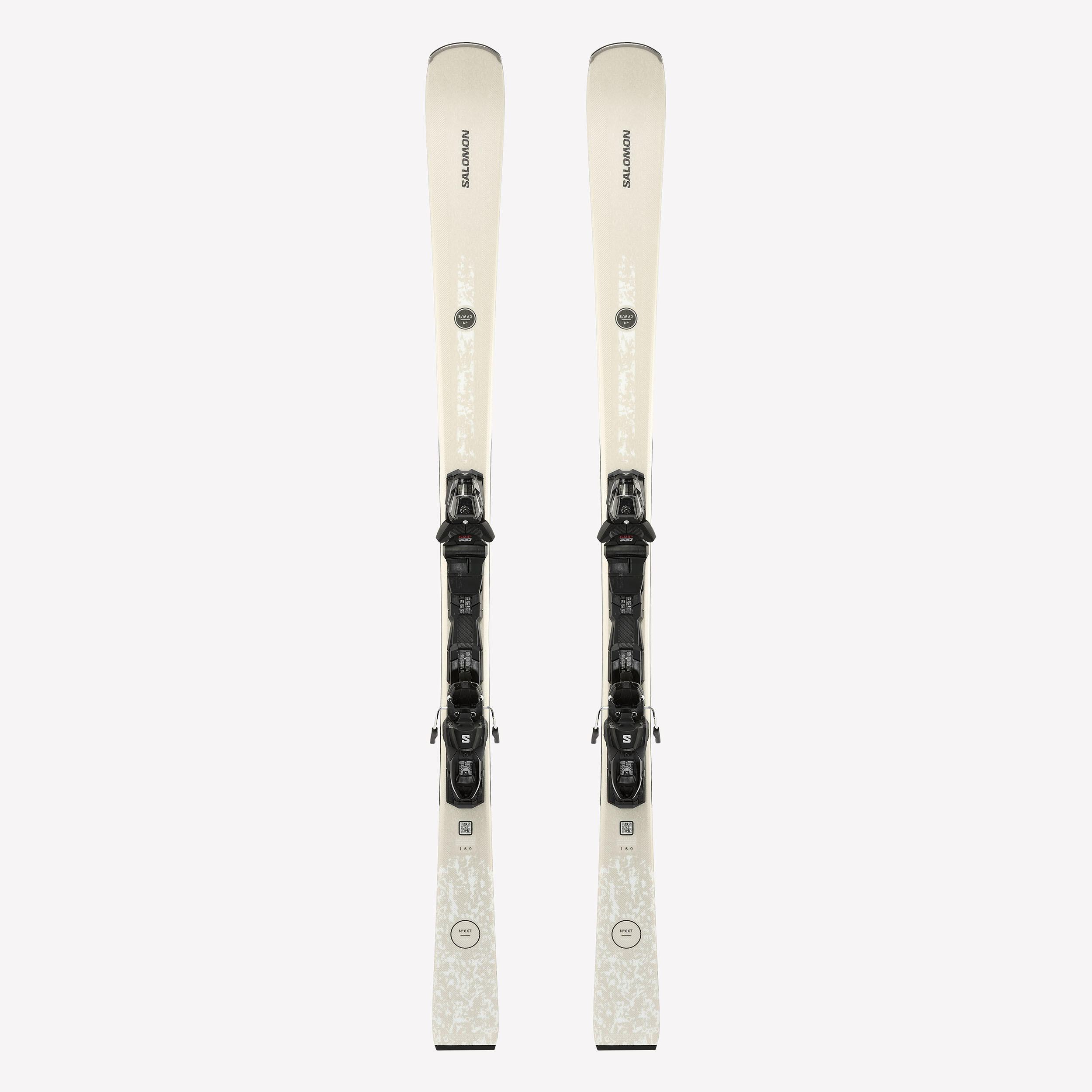Ski Damen mit Bindung Piste - S/MAX 6 XT Salomon beige