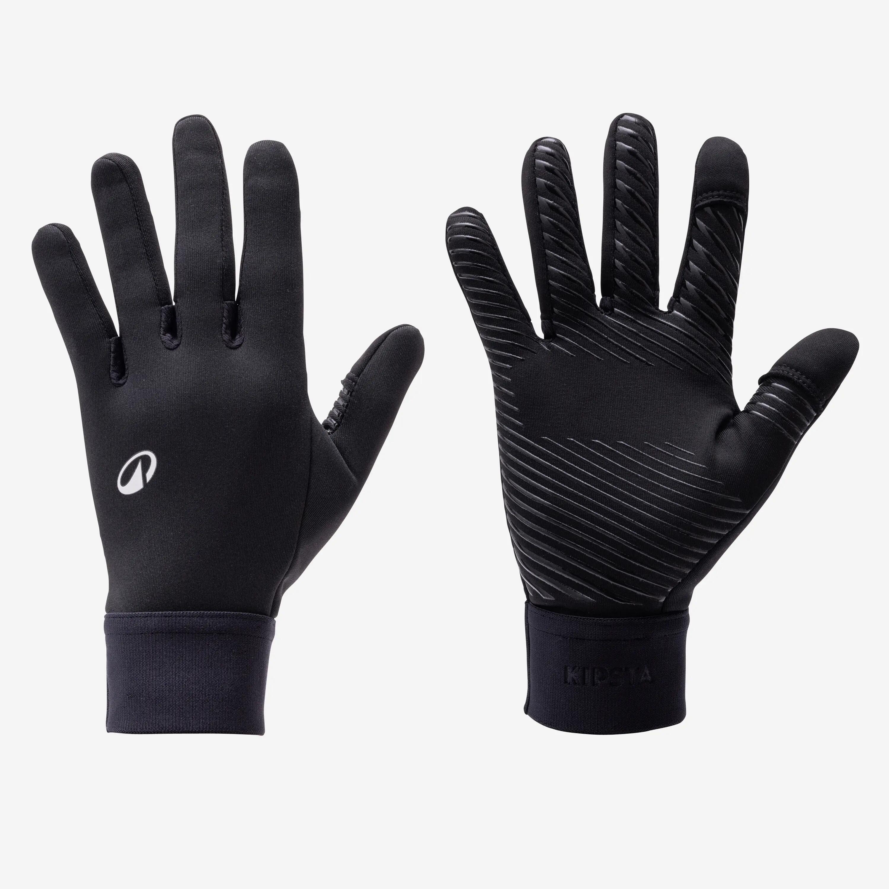 Kinder Fußball Handschuhe - Keepdry 500 Fußball Spielerhandschuhe schwarz