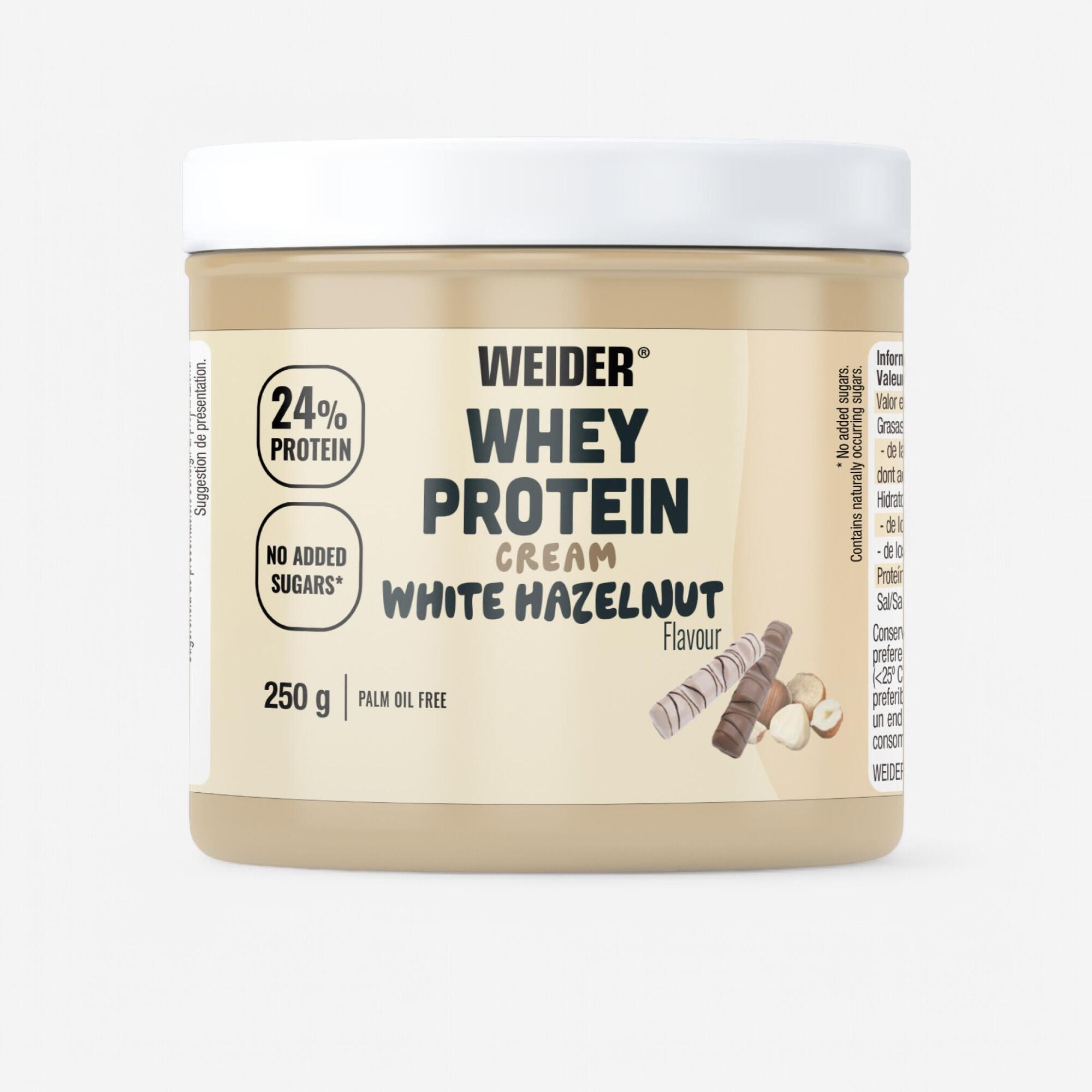 Brotaufstrich Protein Weiße Schokolade/Haselnuss 250 g - Whey Protein Cream