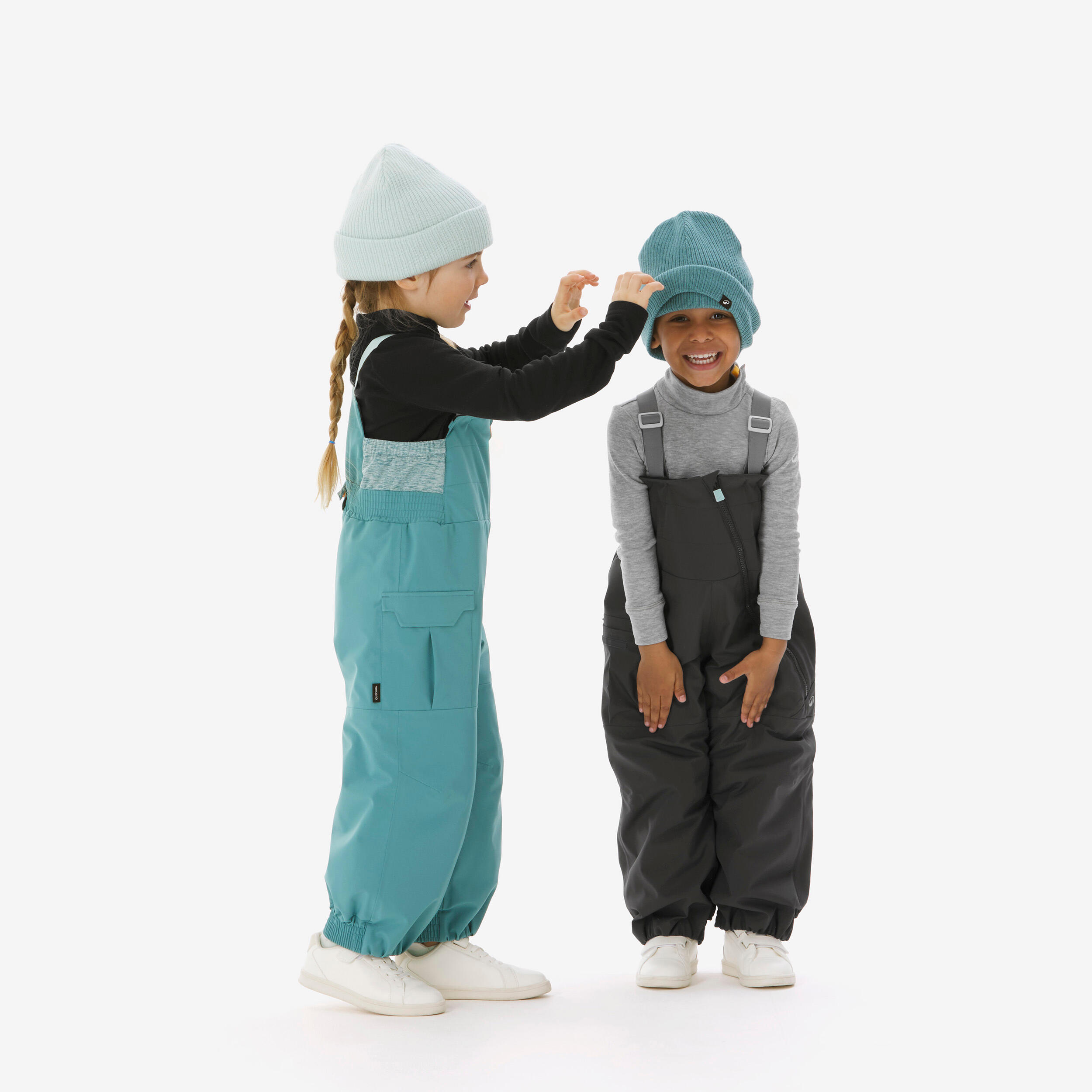 Skihose Kleinkinder 1–5 Jahre wasserdicht - 900 Kid grau