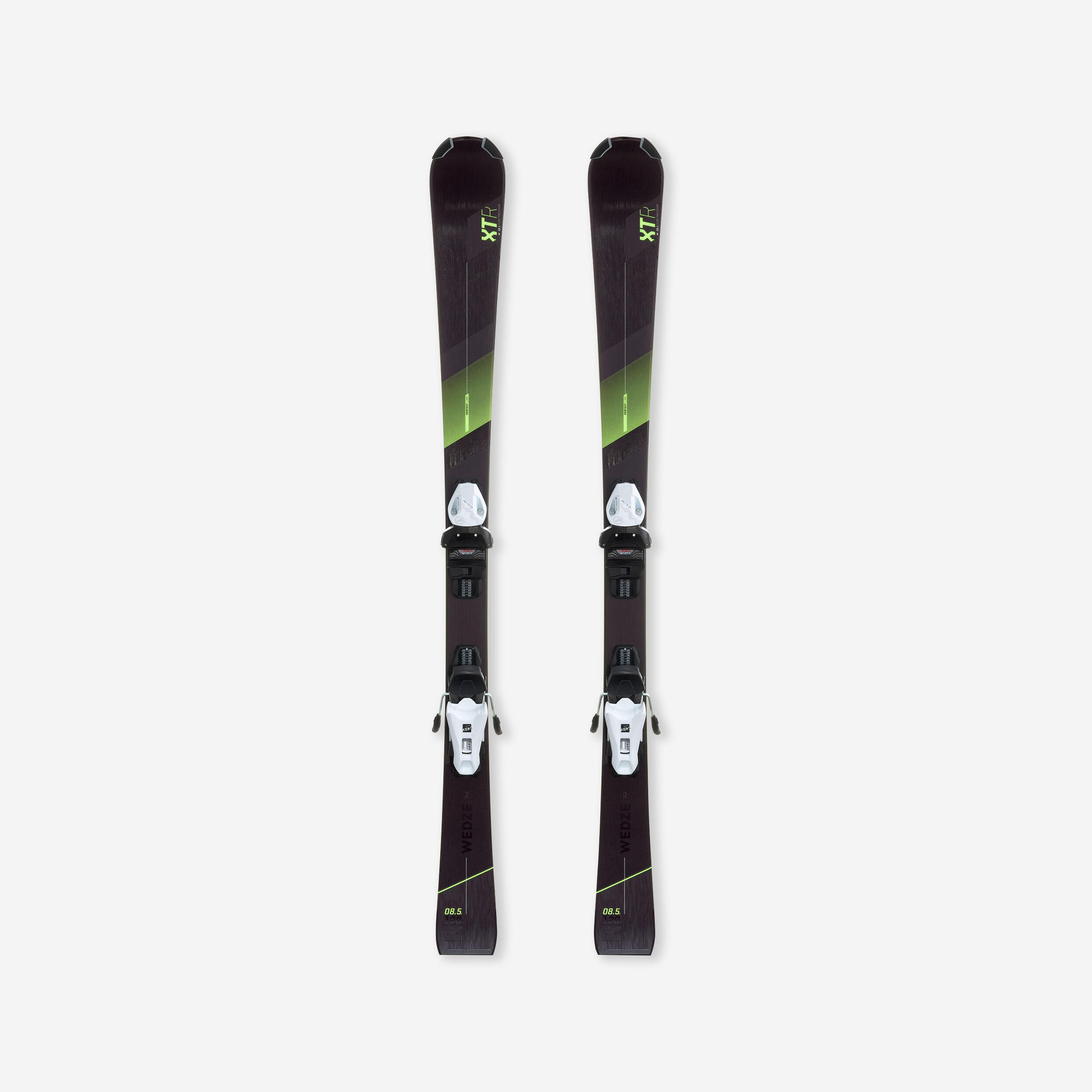 Ski Kinder mit Bindung Piste - Boost 900 schwarz/gelb