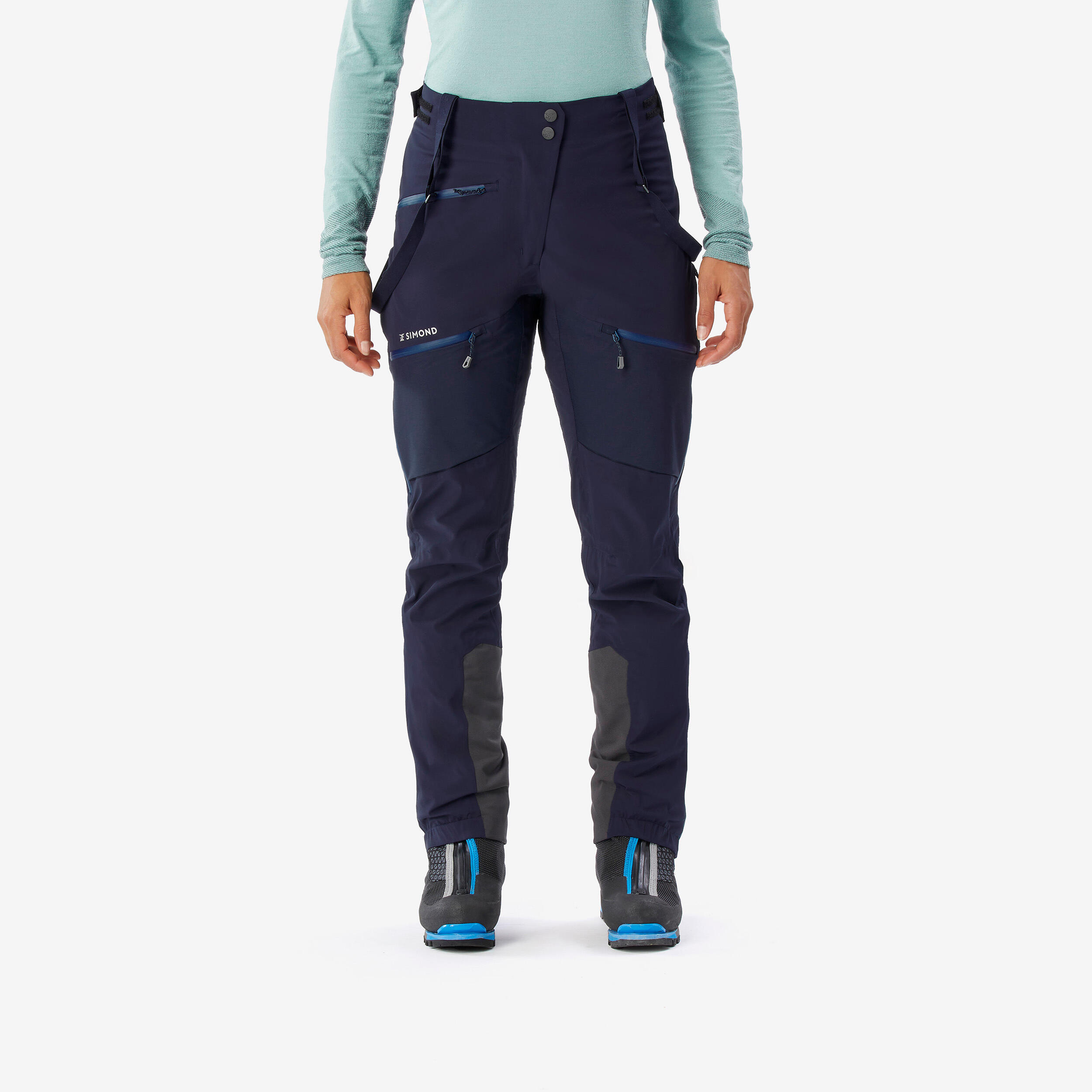 Damen wasserdichte Funktionshose - Ice blauschwarz