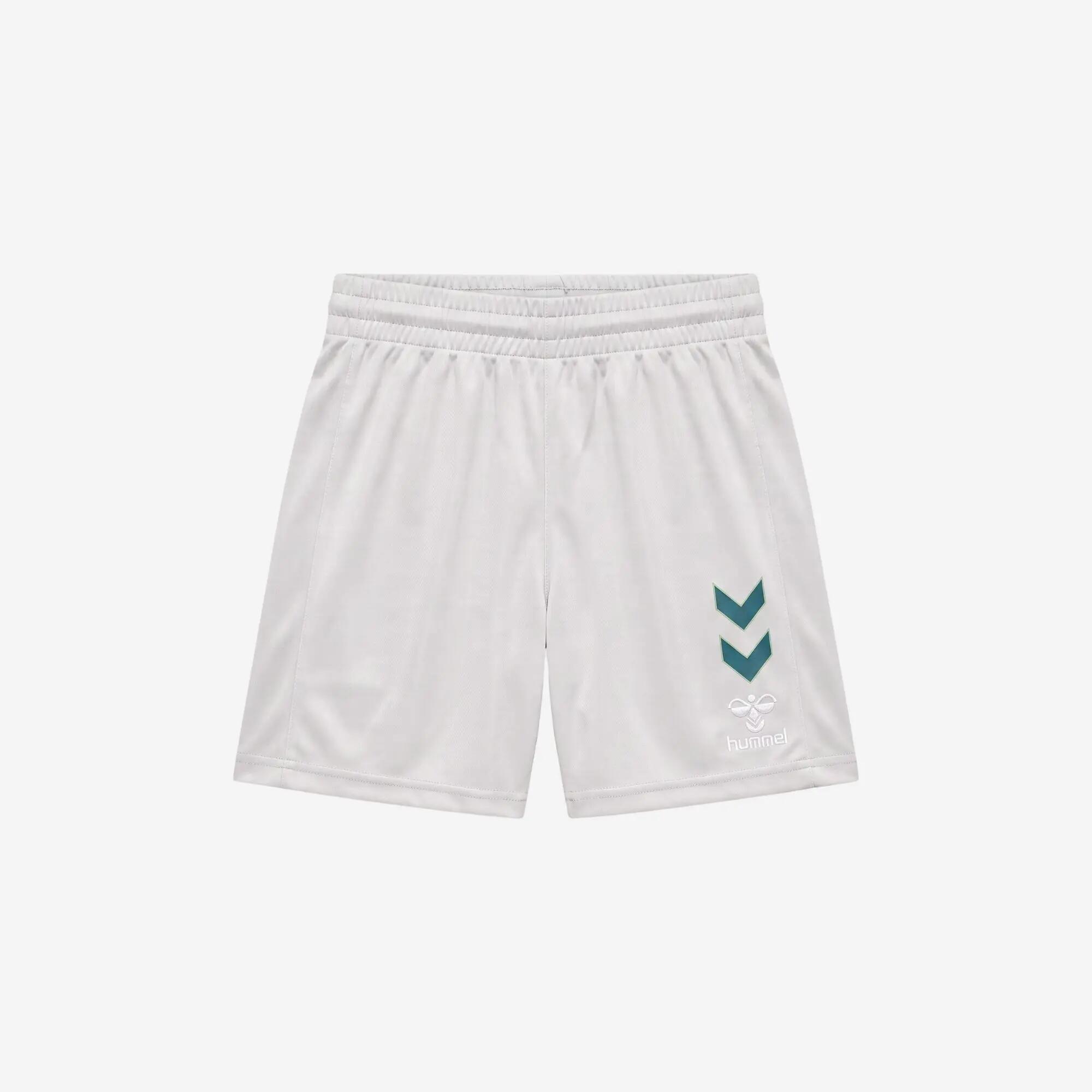 Kinder Handball Shorts Hummel grau/grün