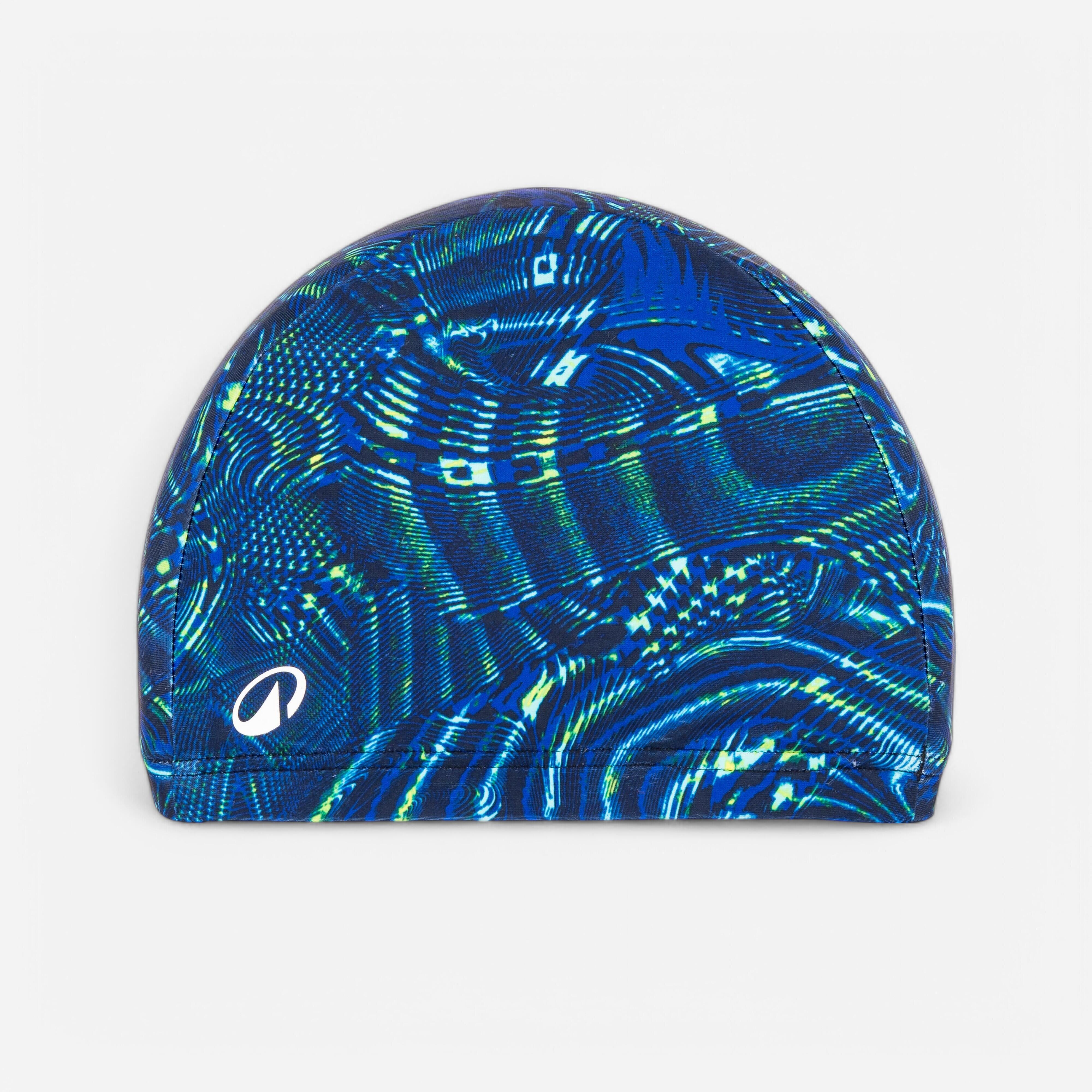 Badekappe Stoff Größe L - Iri blau