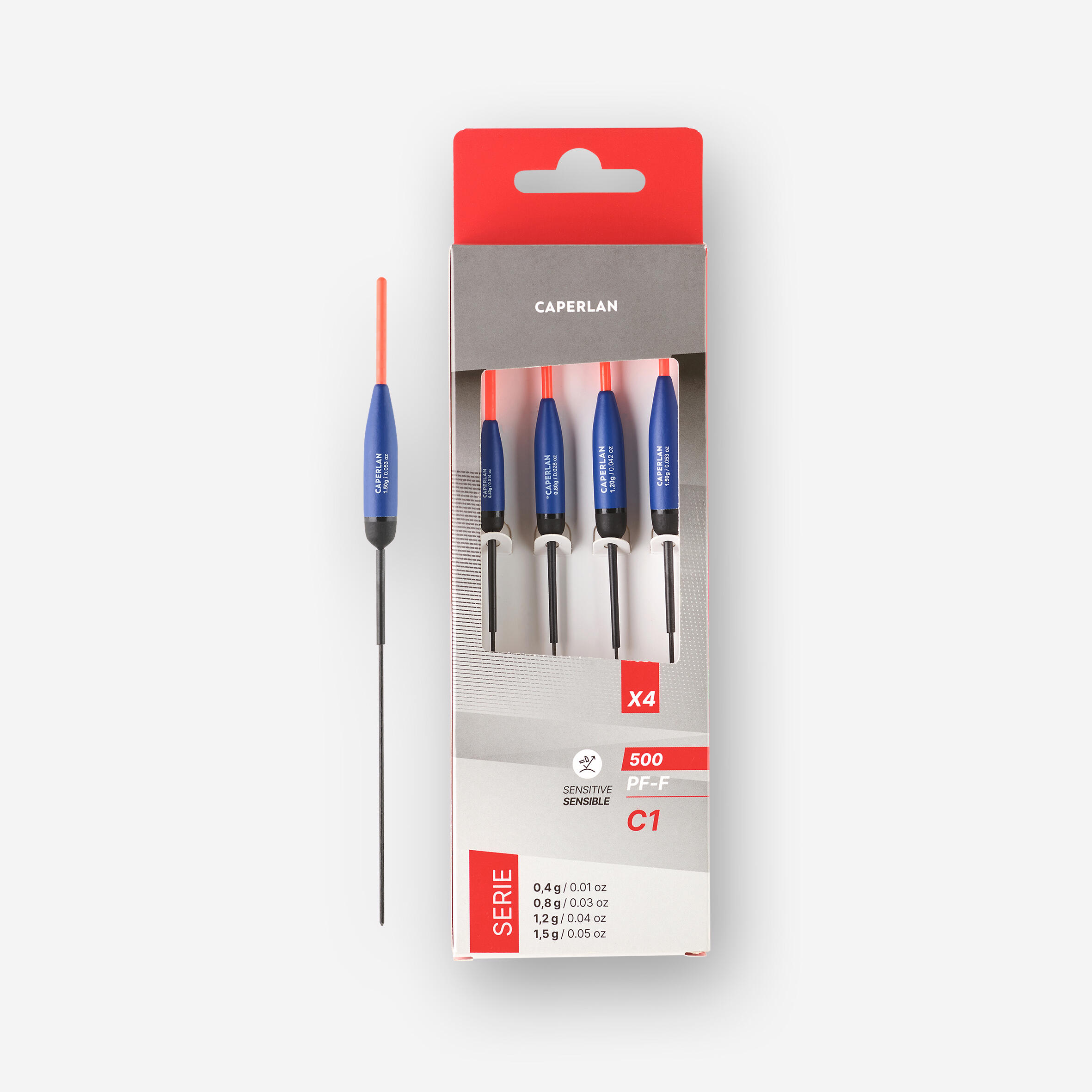 Posen Set Kanalstippen PF-F 500 C1 0,4/0,8/1,2/1,5 g 4 Stk.
