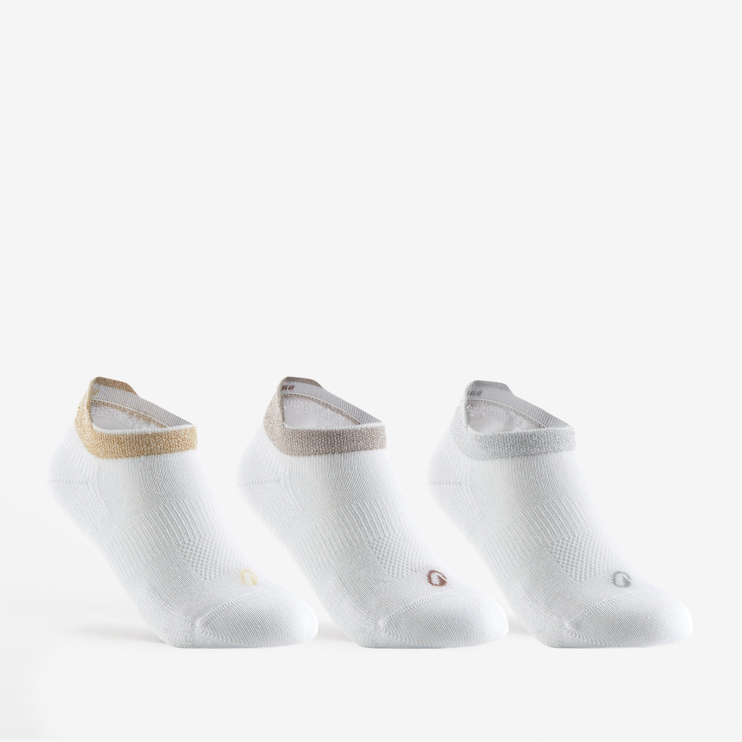 Kinder Tennissocken Low 3er Pack - RS 160 weiß glänzend