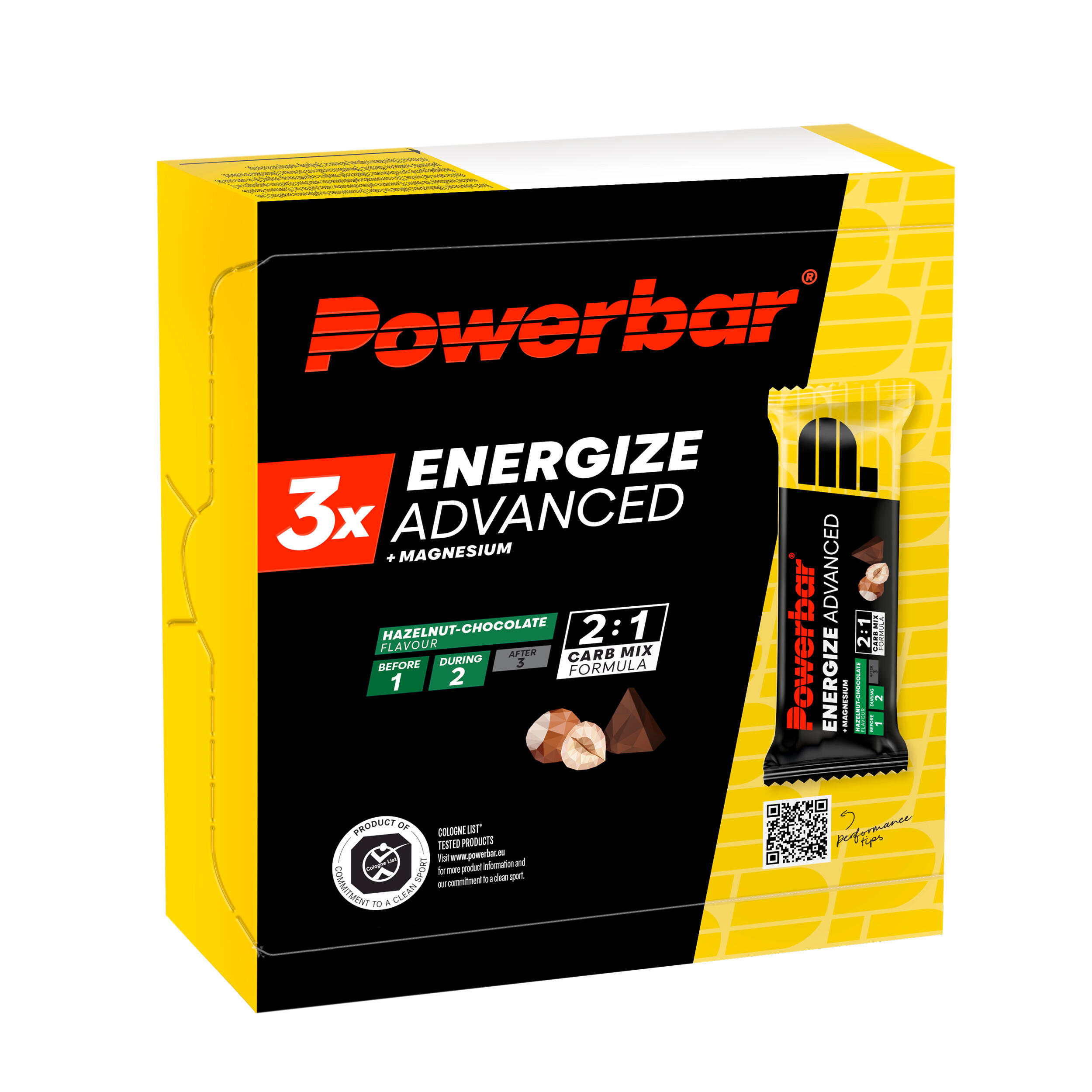 Energy-Riegel Energize C2max Schoko/Haselnuss 3 × 55 g