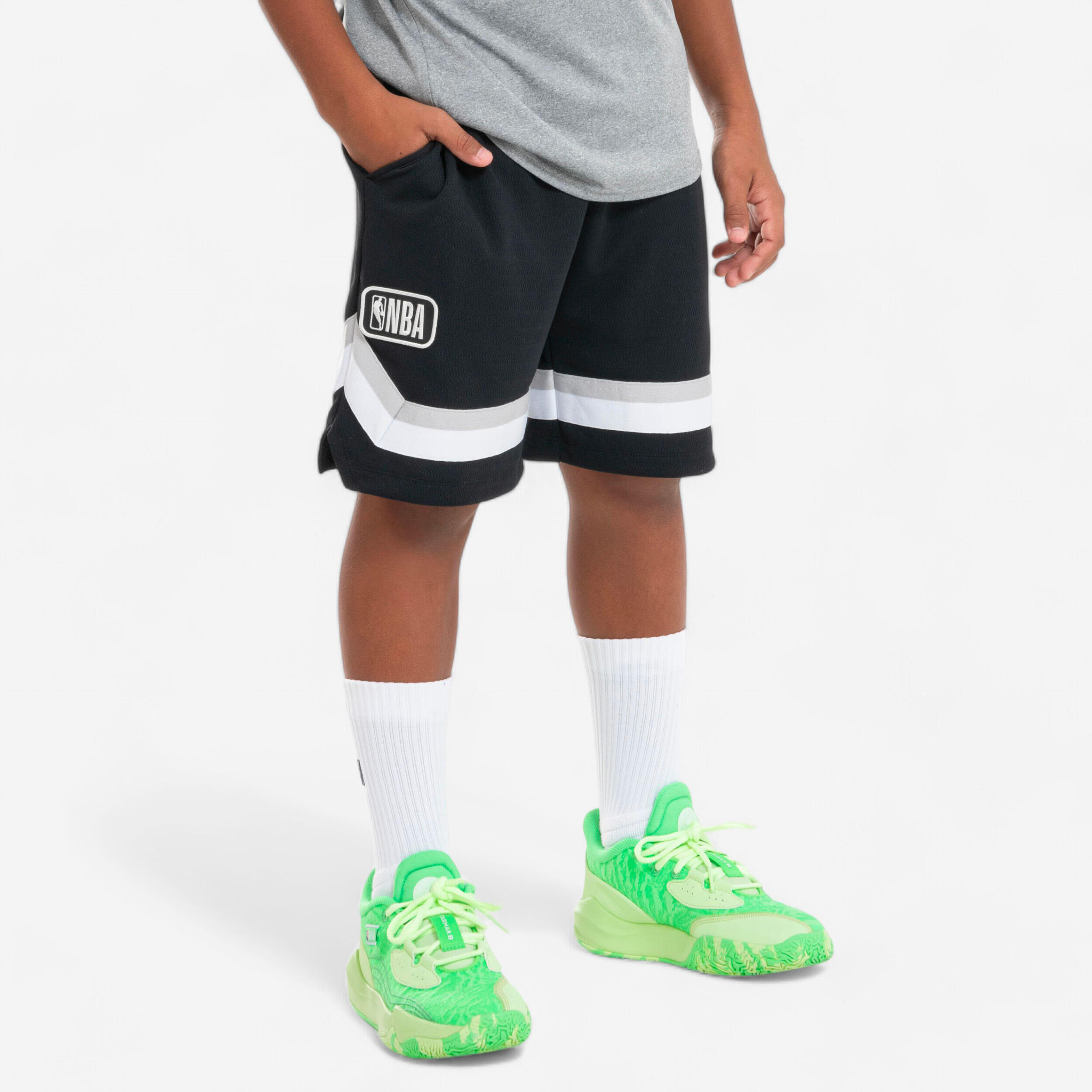 Kinder Basketball Shorts NBA - SH900 JR schwarz