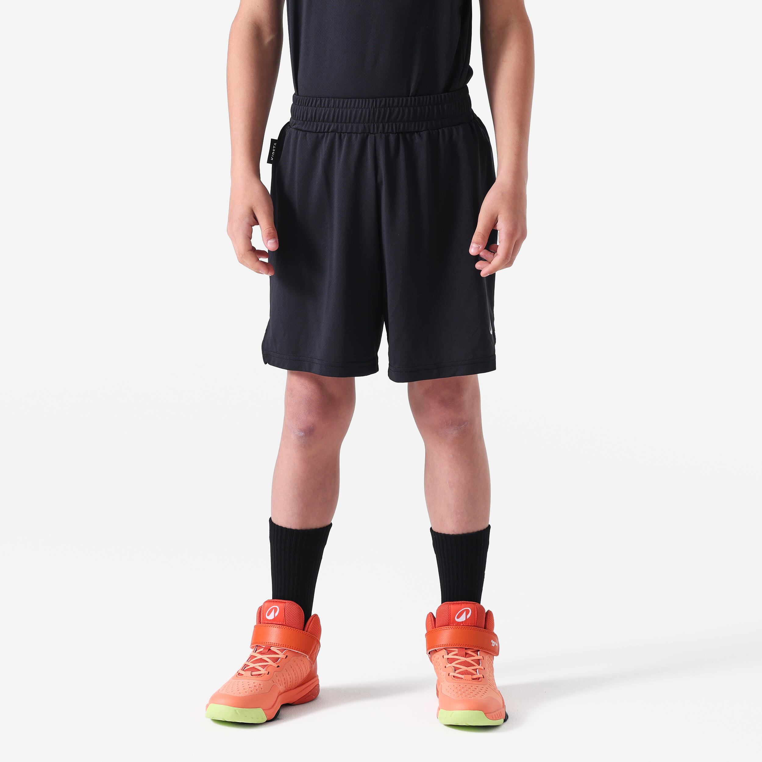 Kinder Basketball Shorts mit Taschen - 500 schwarz