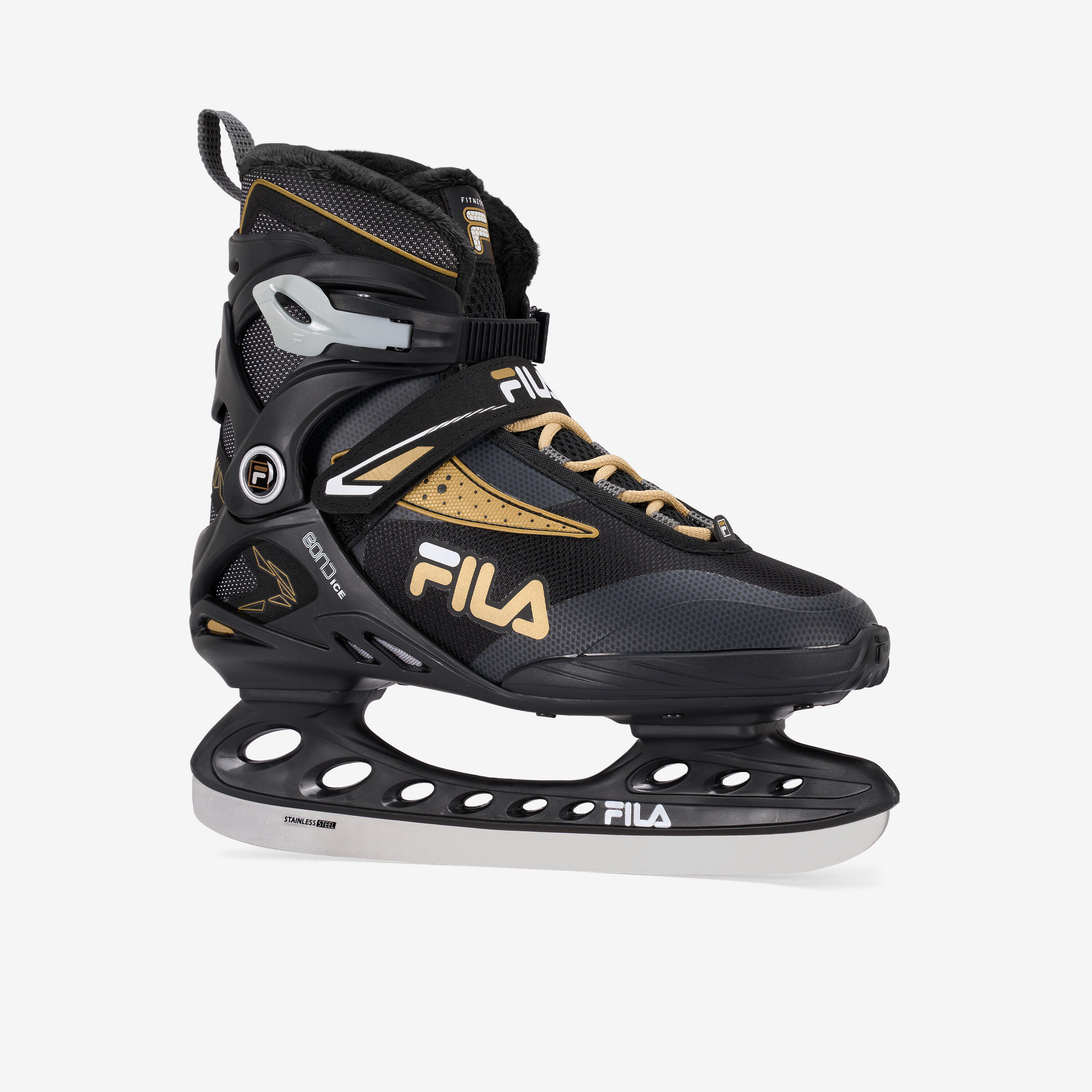 Schlittschuhe Erwachsene - Bond Fila schwarz/gold