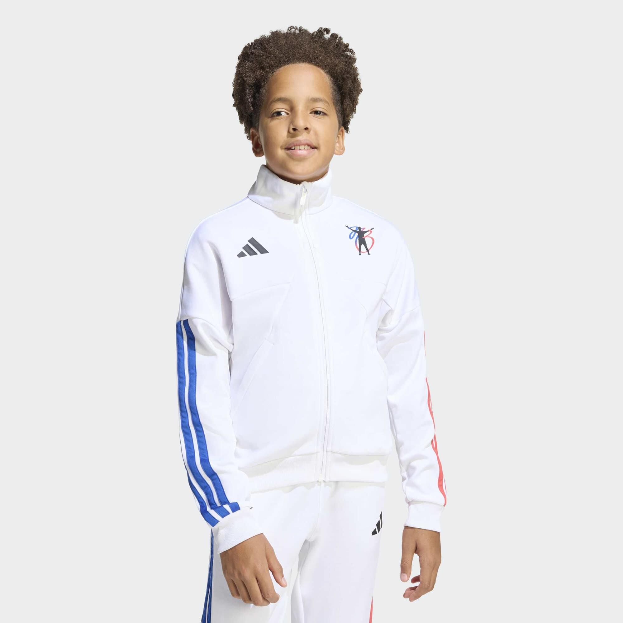 Kinder Fußball Trainingsjacke - adidas Jude Bellingham 26 weiß