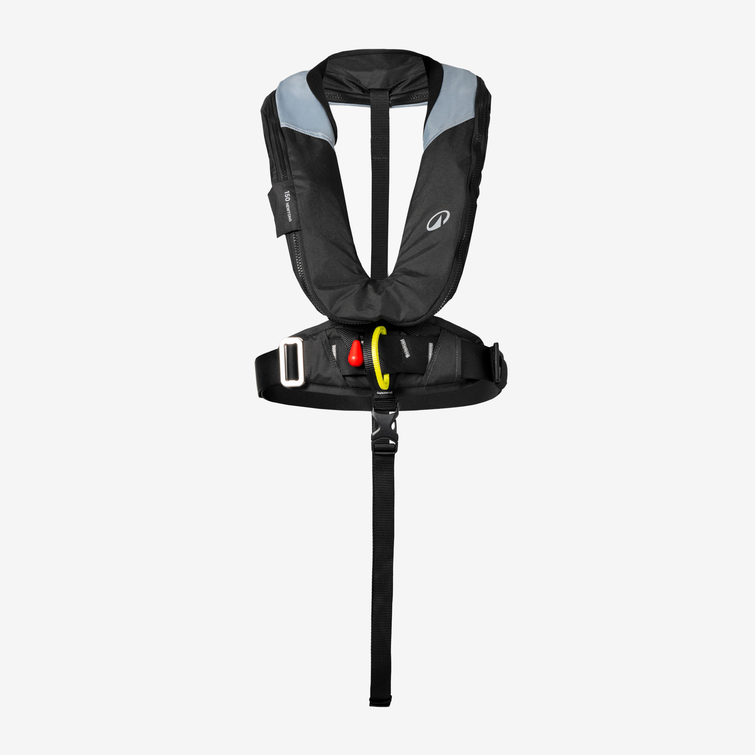 Rettungsweste Damen/Herren selbstaufblasend LJ150N + Gurtsystem grau