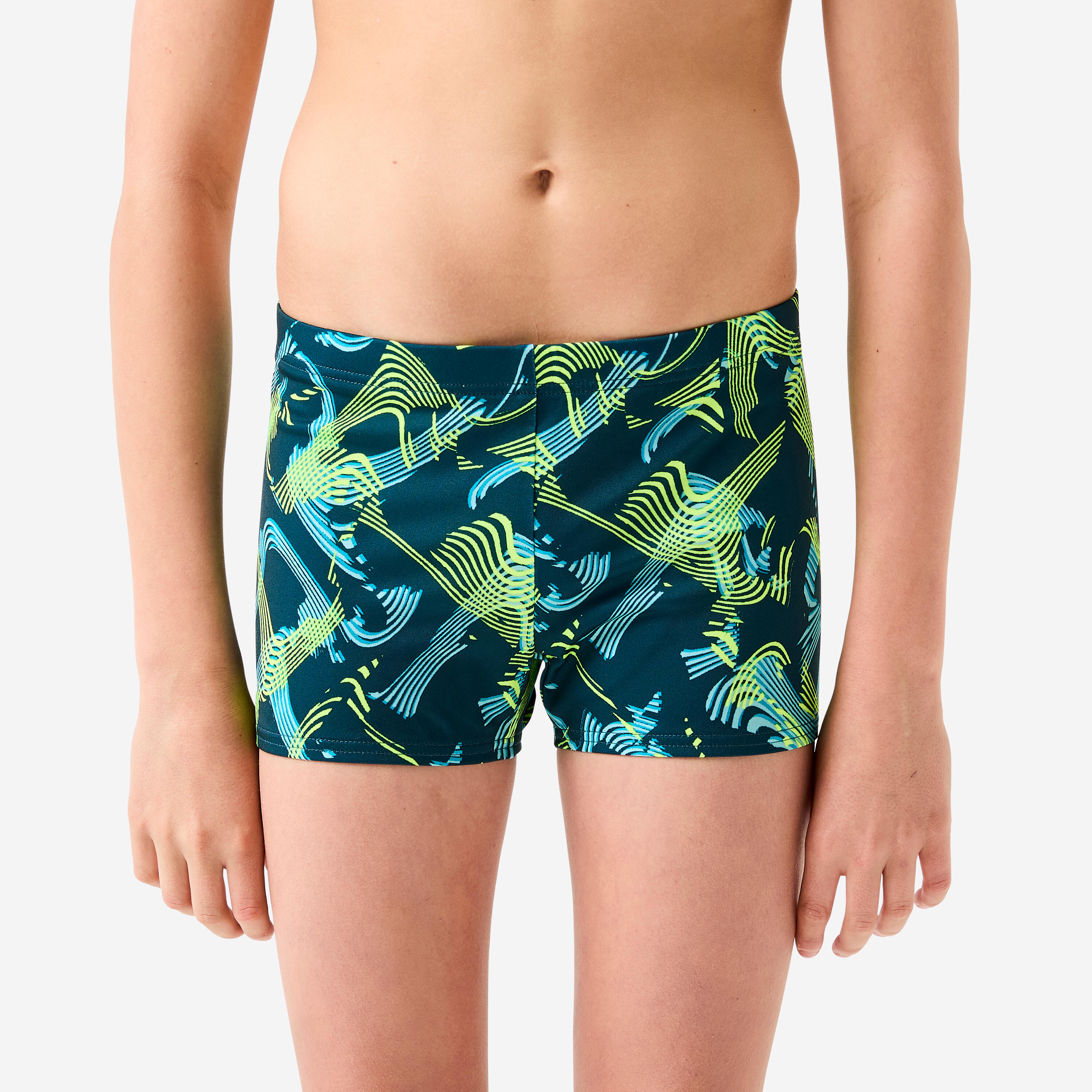 Badehose Boxer Jungen - Fiti Vib gelb