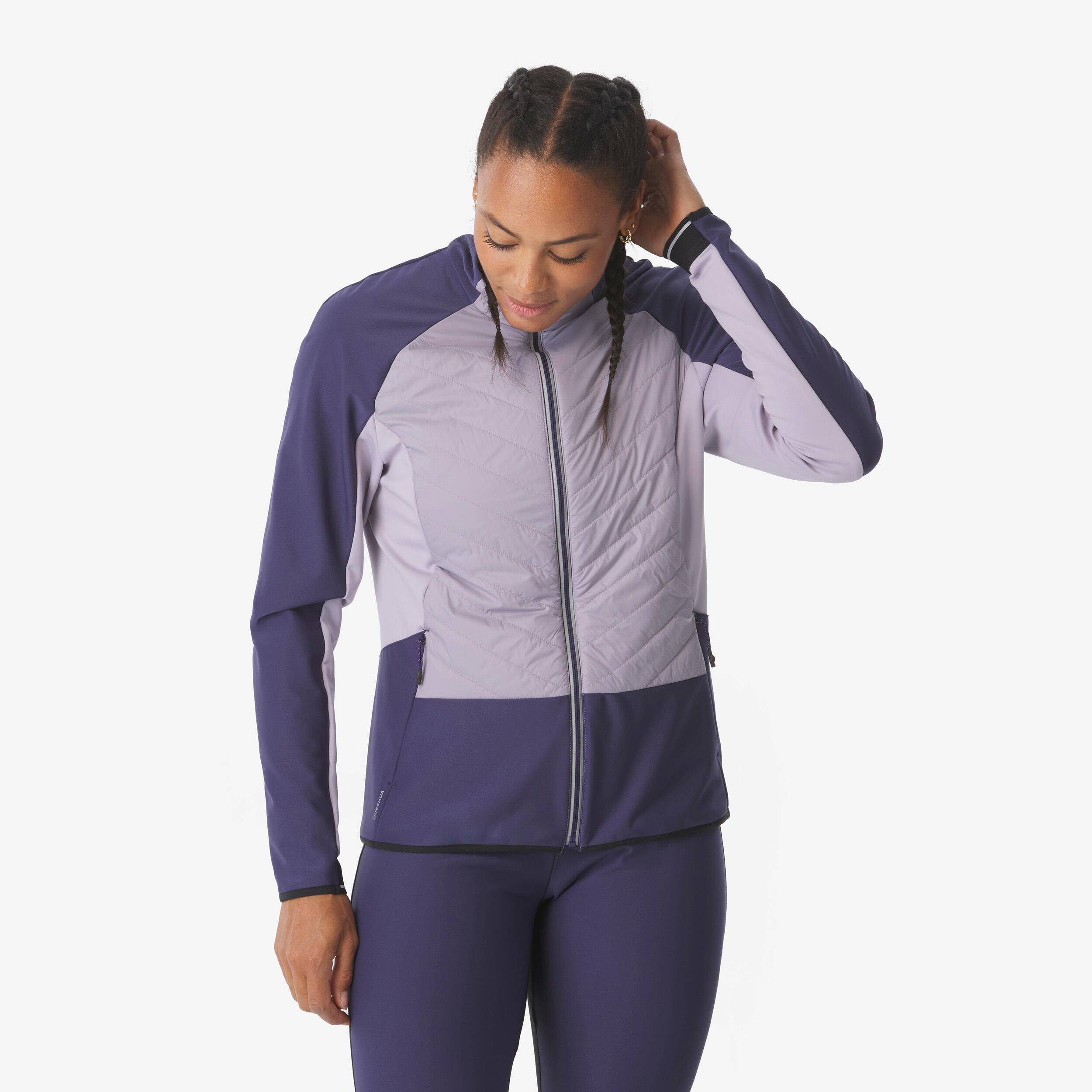 Langlaufjacke Damen winddicht – XCS 500 violett