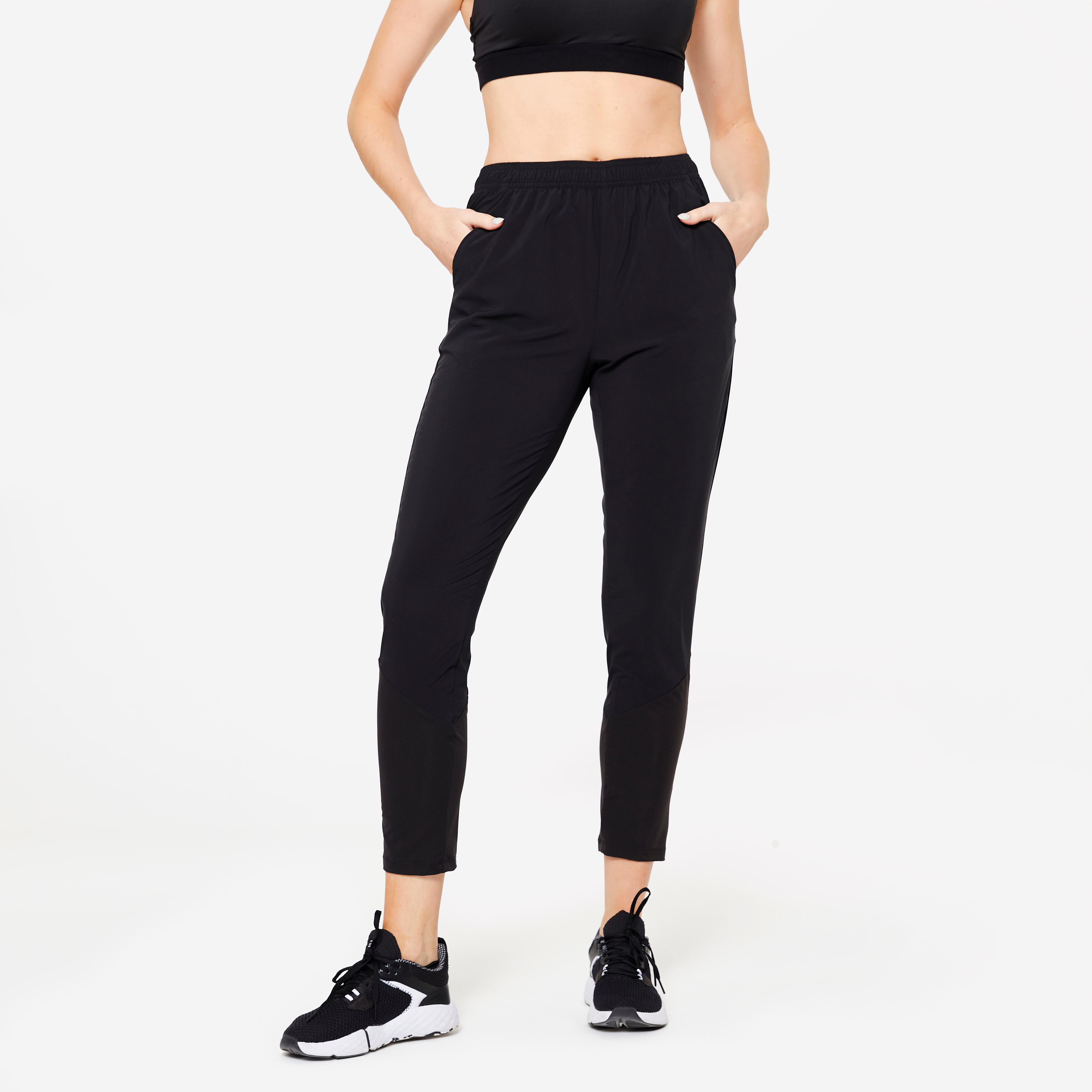 Sporthose FPA 100 Fitness Cardio Damen schwarz