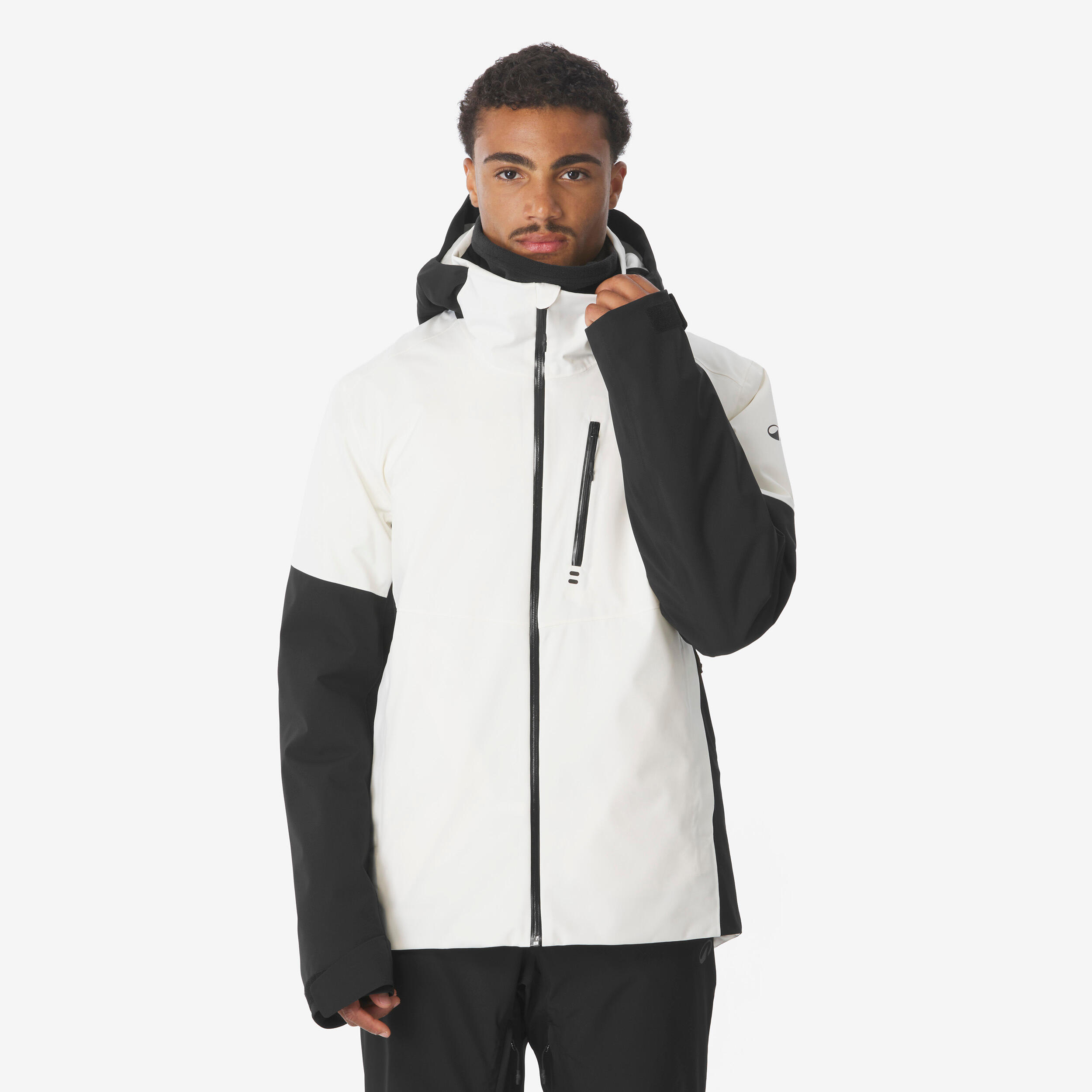 Skijacke Snowboardjacke Herren - 500 weiß/schwarz