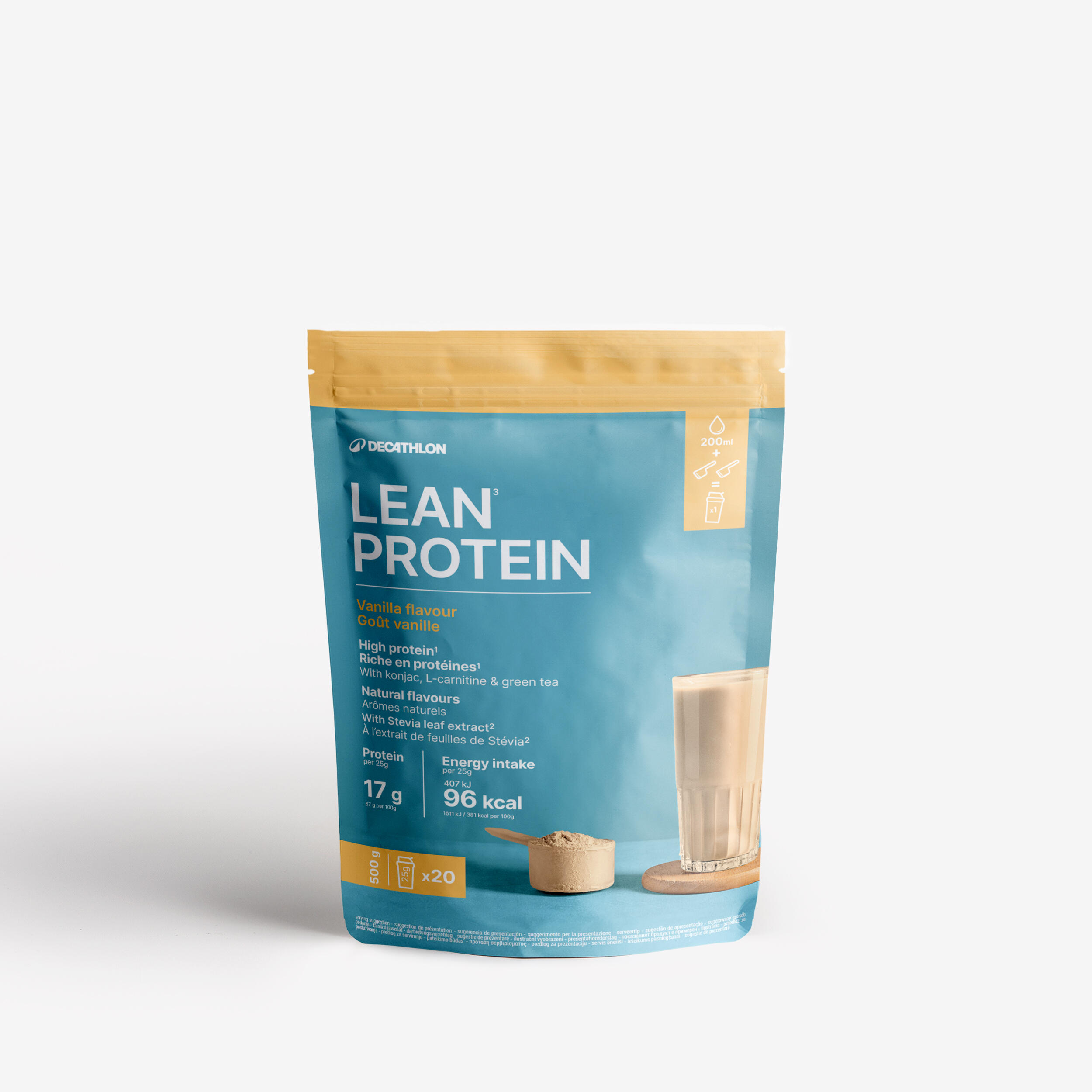Proteinpulver fettarm Vanille 500 g - Lean Protein